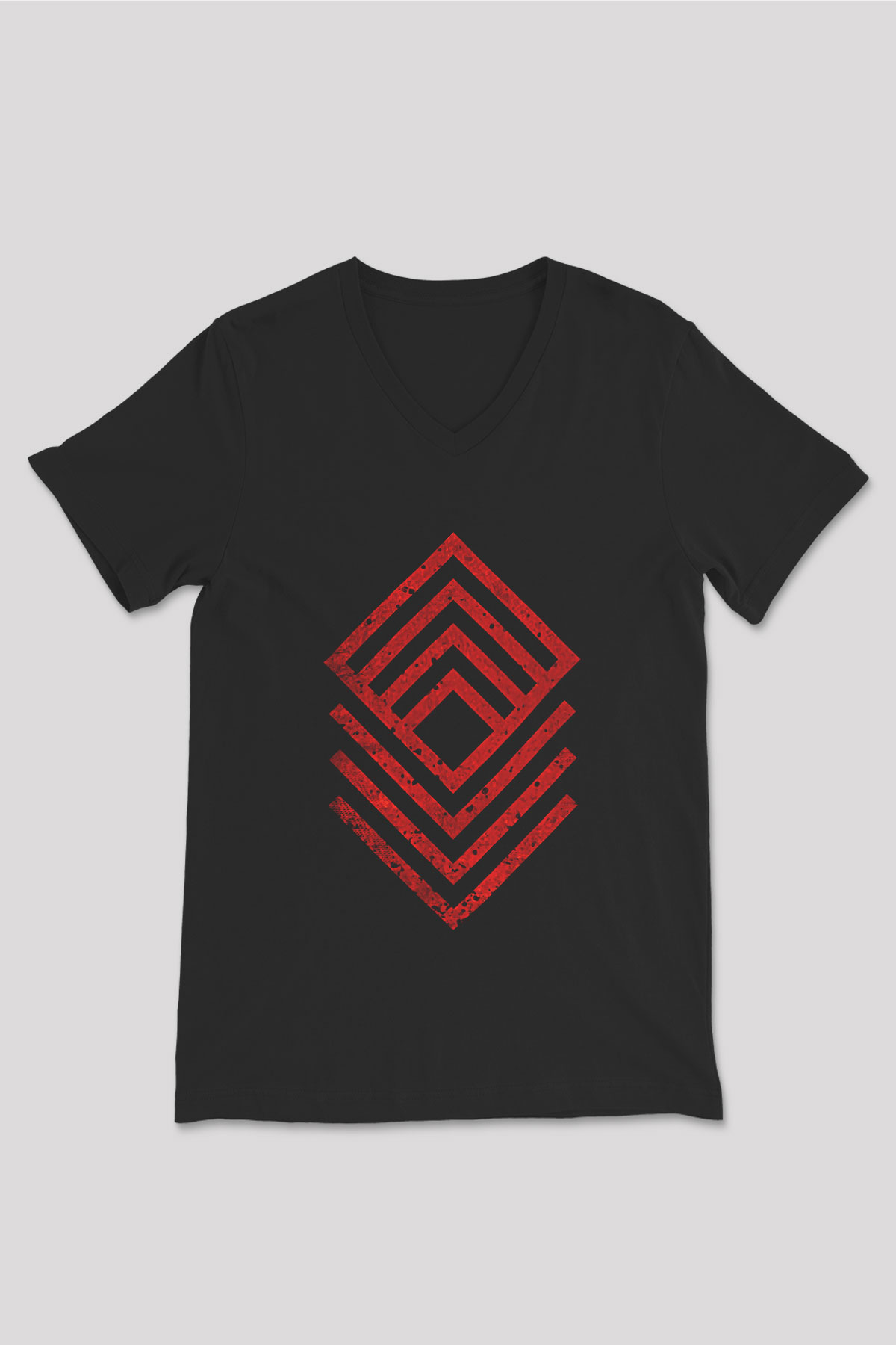 These Four Walls Baskılı Unisex Siyah V Yaka Tişört - Tshirt