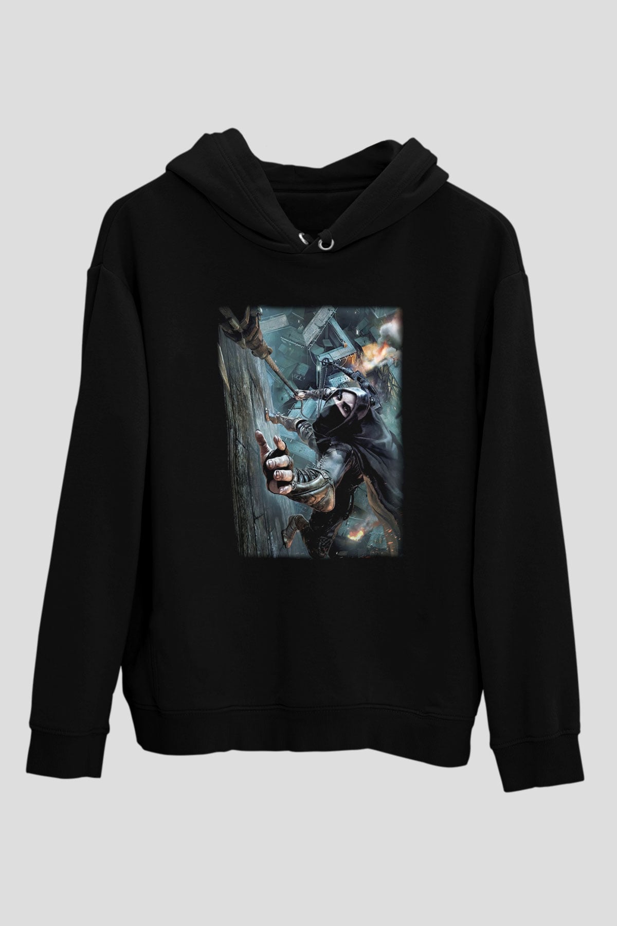 Thief Siyah Unisex Hoodie