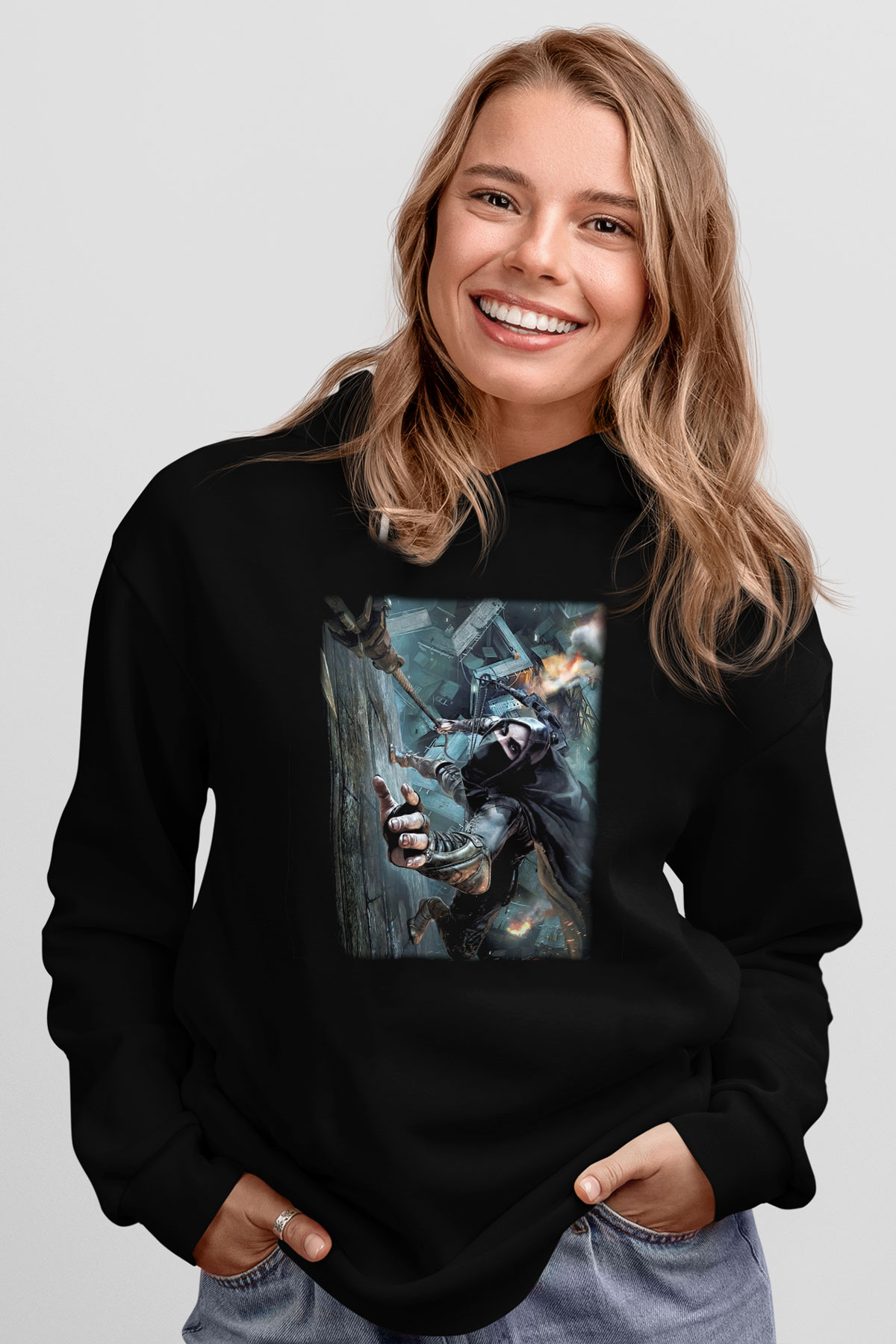 Thief Siyah Unisex Hoodie