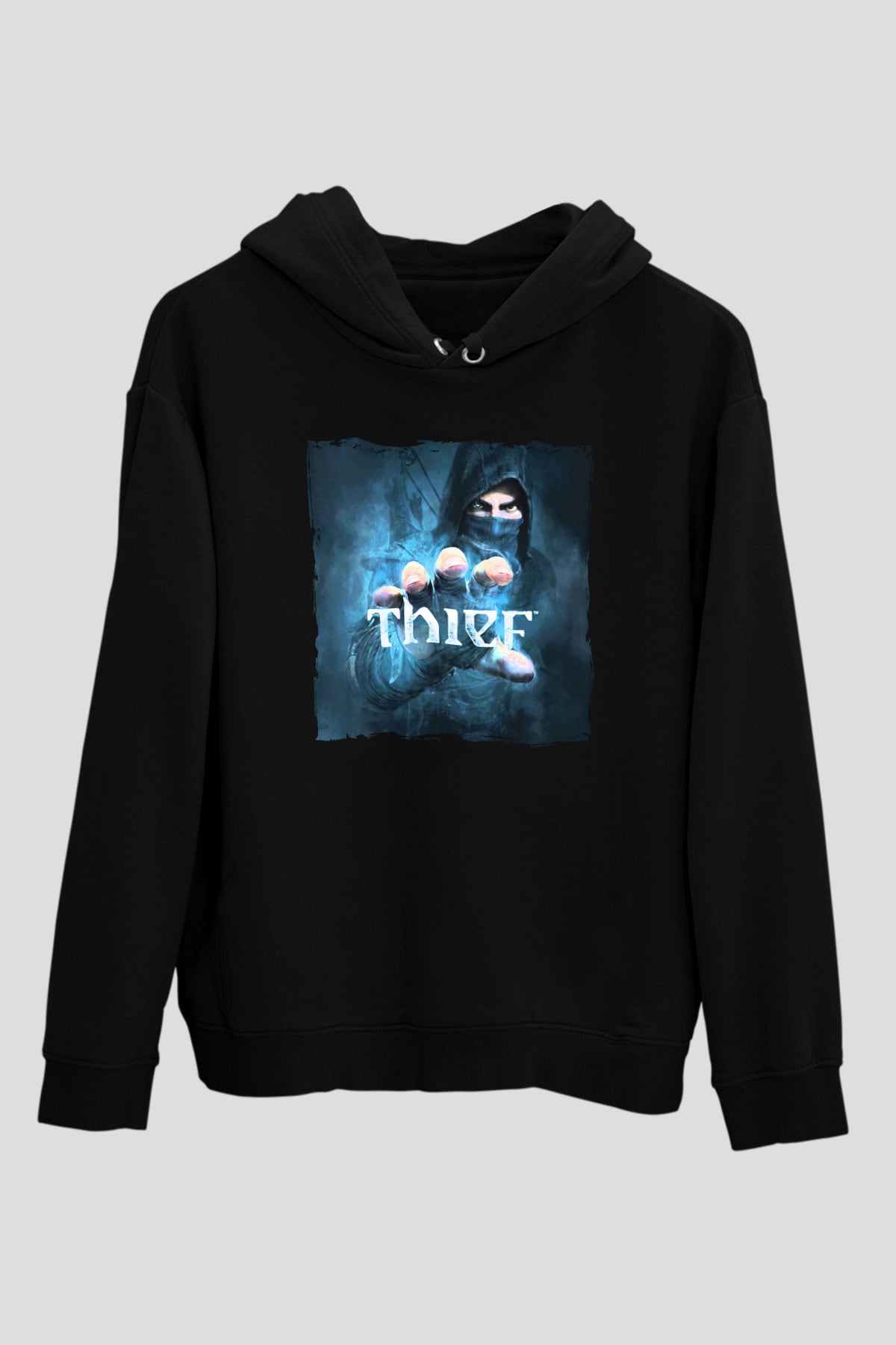 Thief Siyah Unisex Hoodie