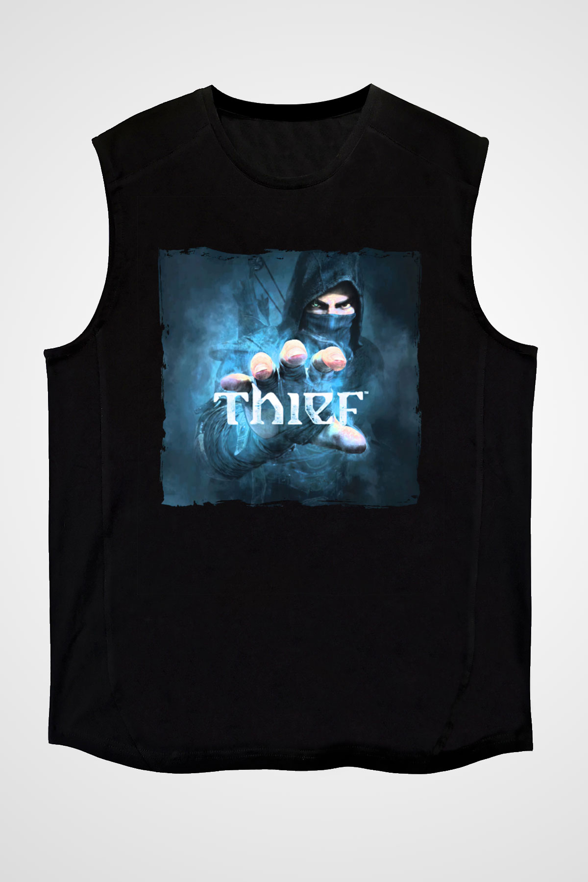 Thief Siyah Unisex Kolsuz Tişört