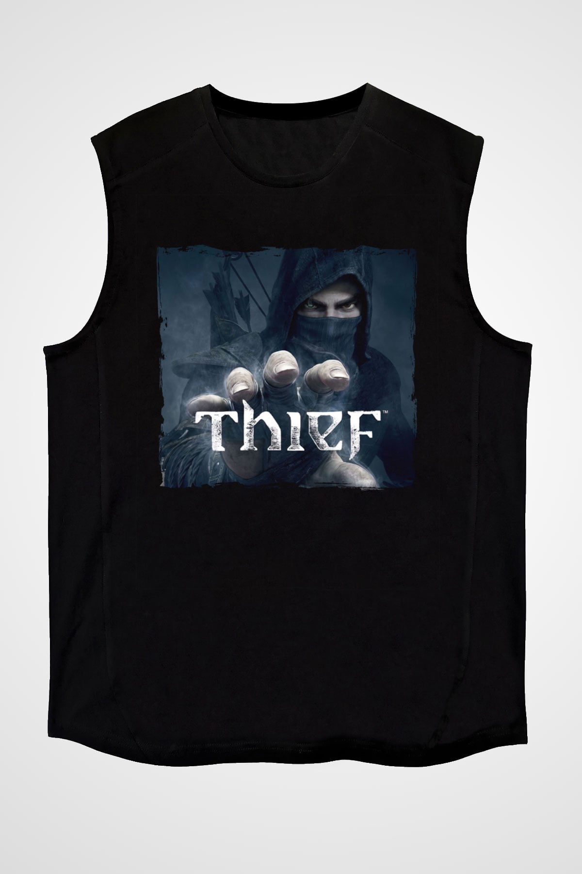 Thief Siyah Unisex Kolsuz Tişört