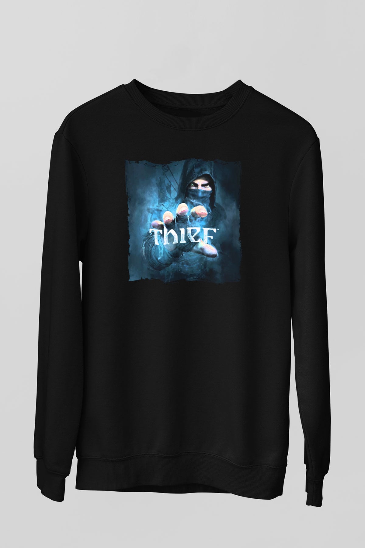 Thief Siyah Unisex Sweatshirt