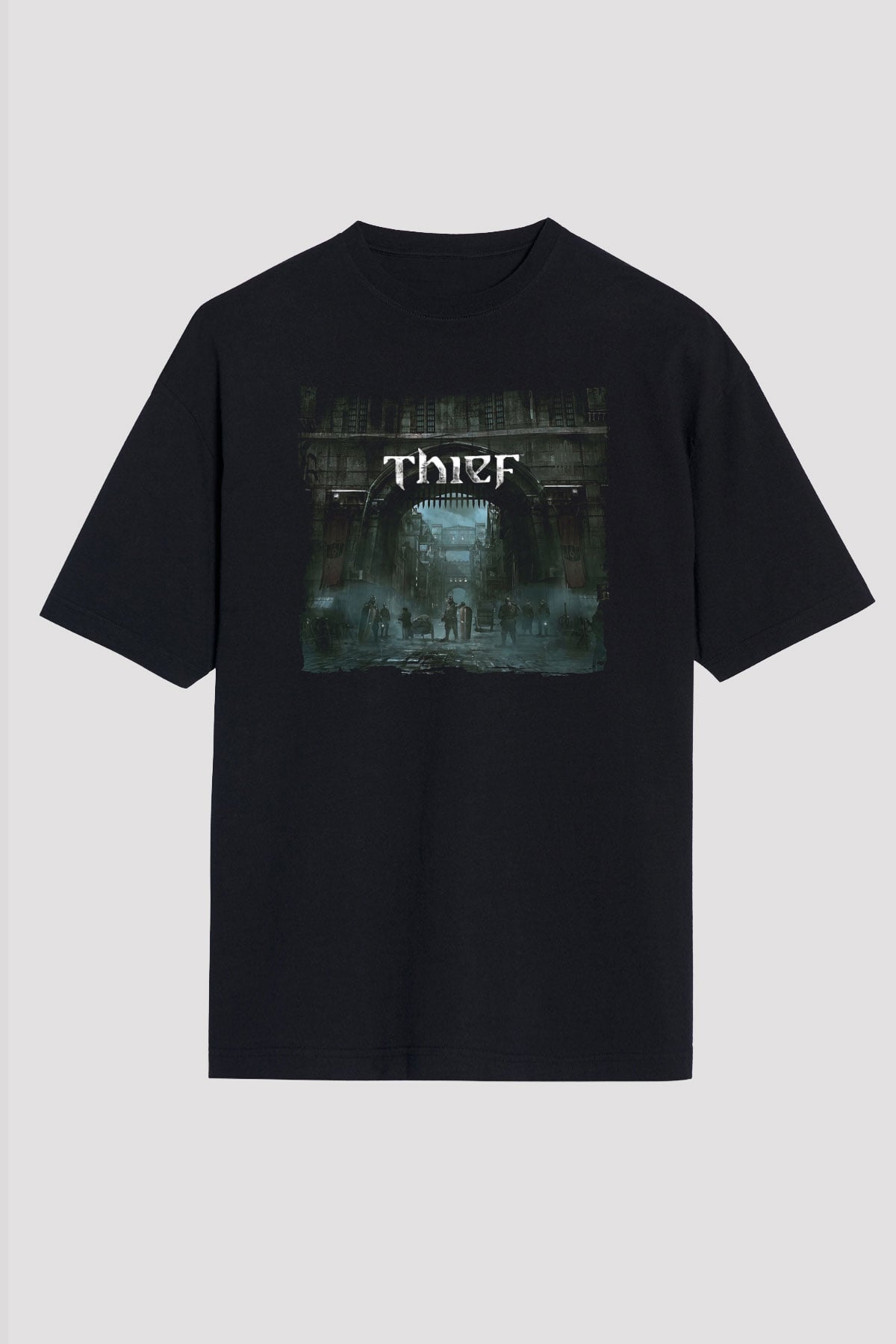 Thief Siyah Oversize Tişört Oversize T-shirt