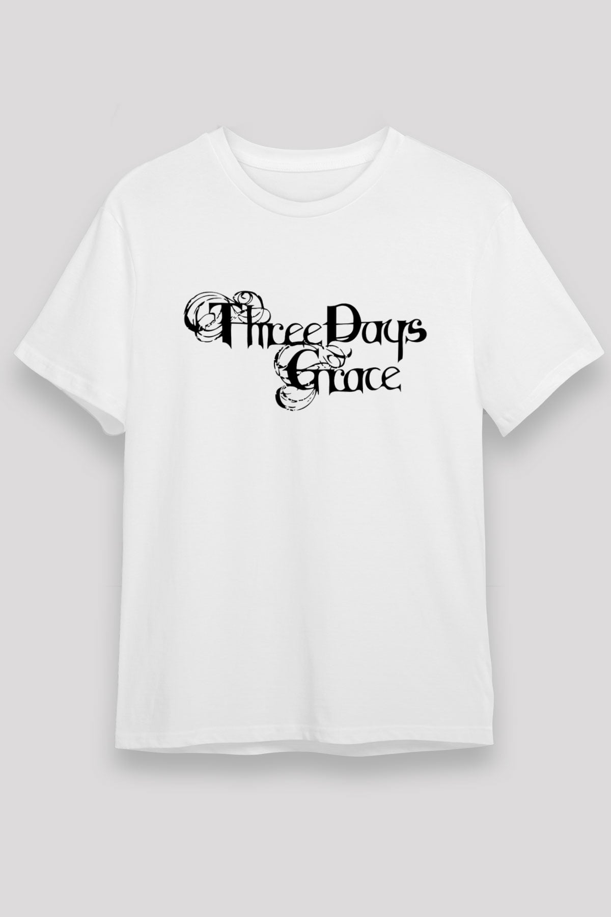 Three Days Grace Beyaz Unisex Tişört T-Shirt - TişörtFabrikası