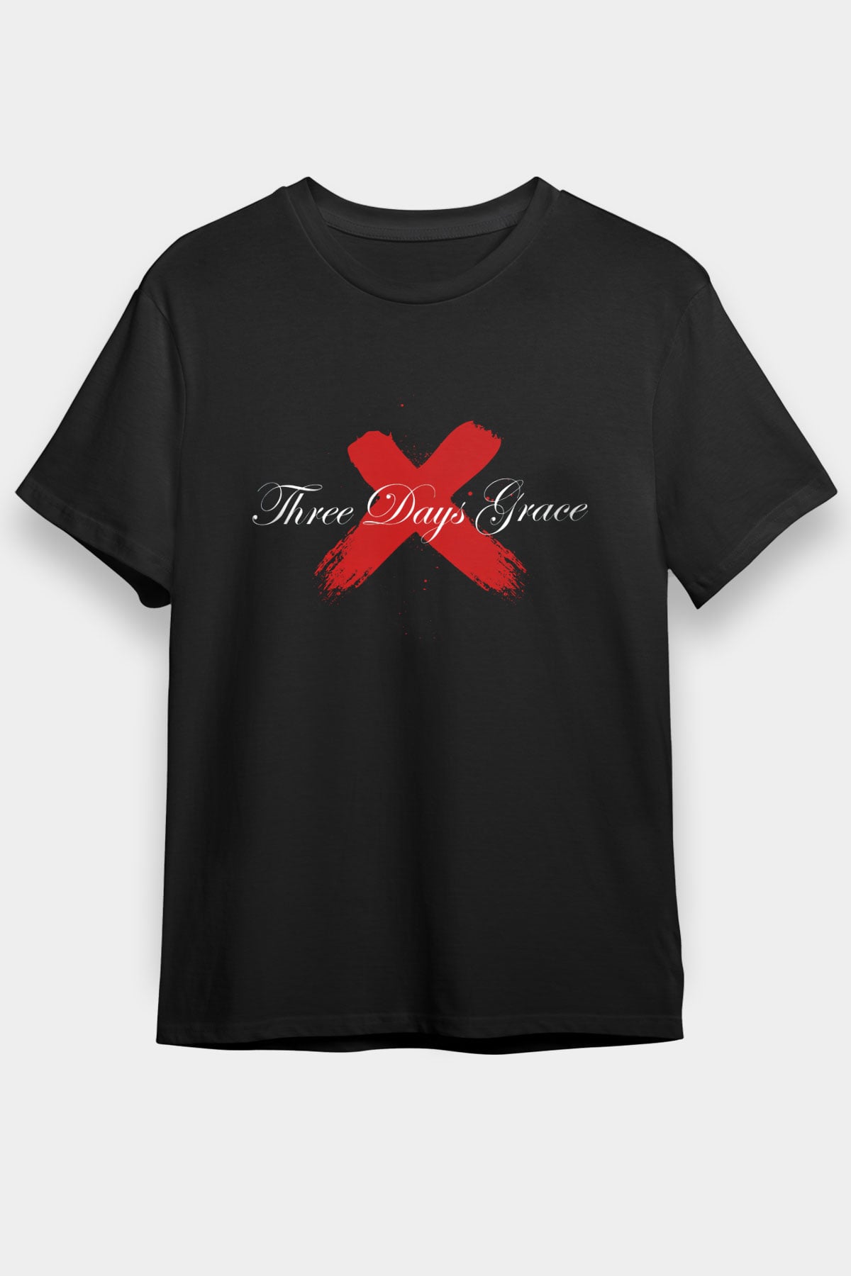 Three Days Grace Siyah Unisex Tişört T-Shirt - TişörtFabrikası