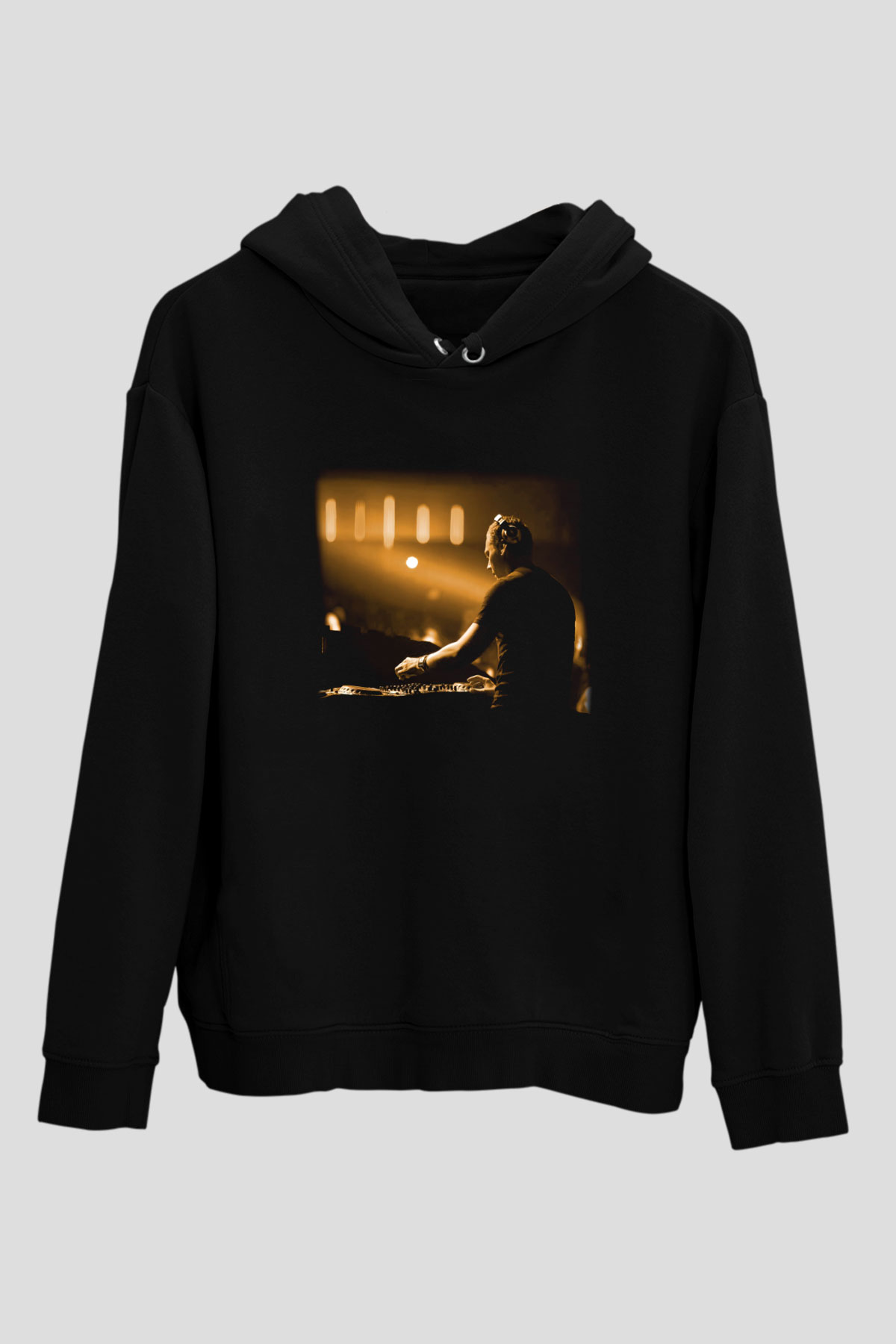 Tiesto Siyah Unisex Hoodie