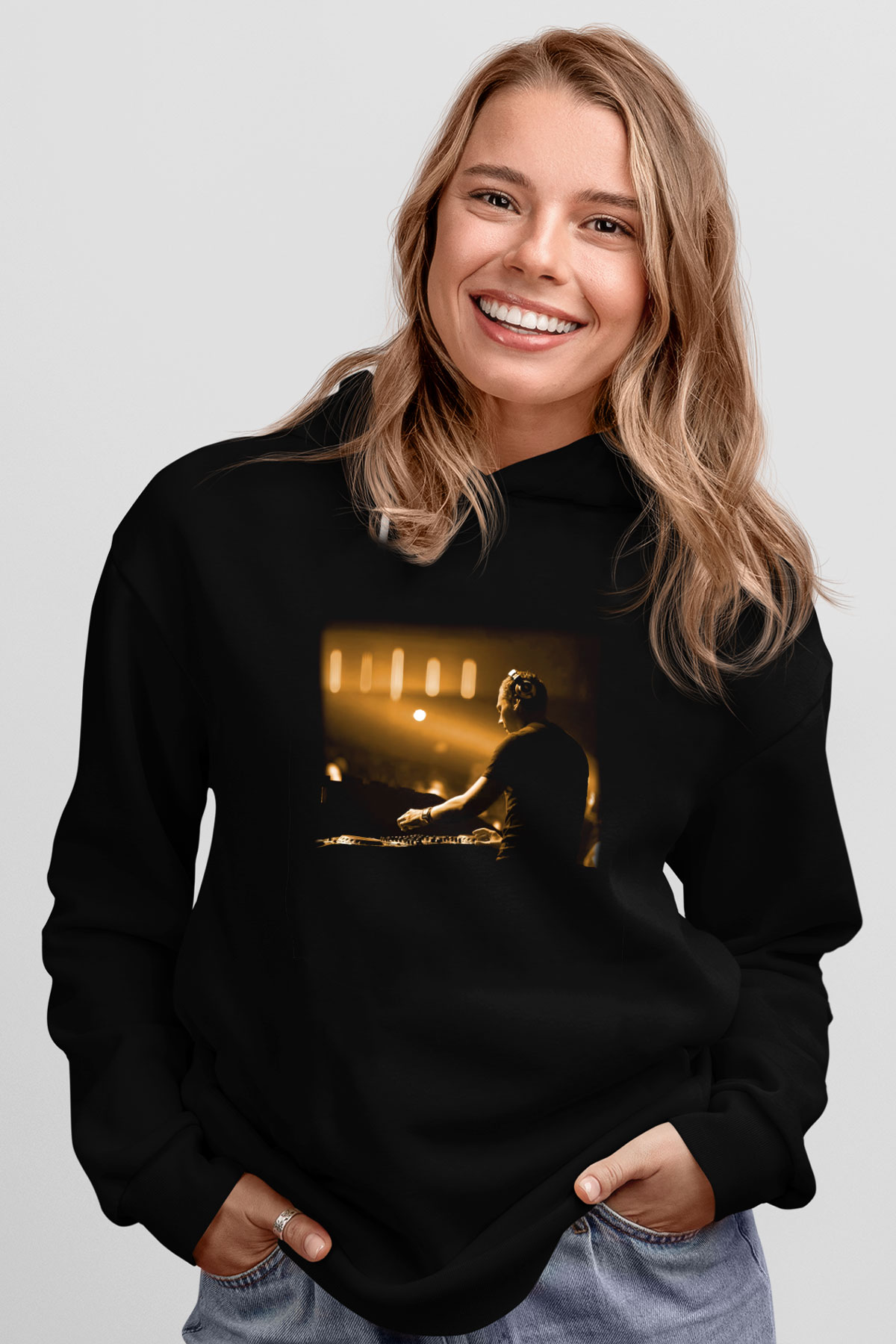 Tiesto Siyah Unisex Hoodie