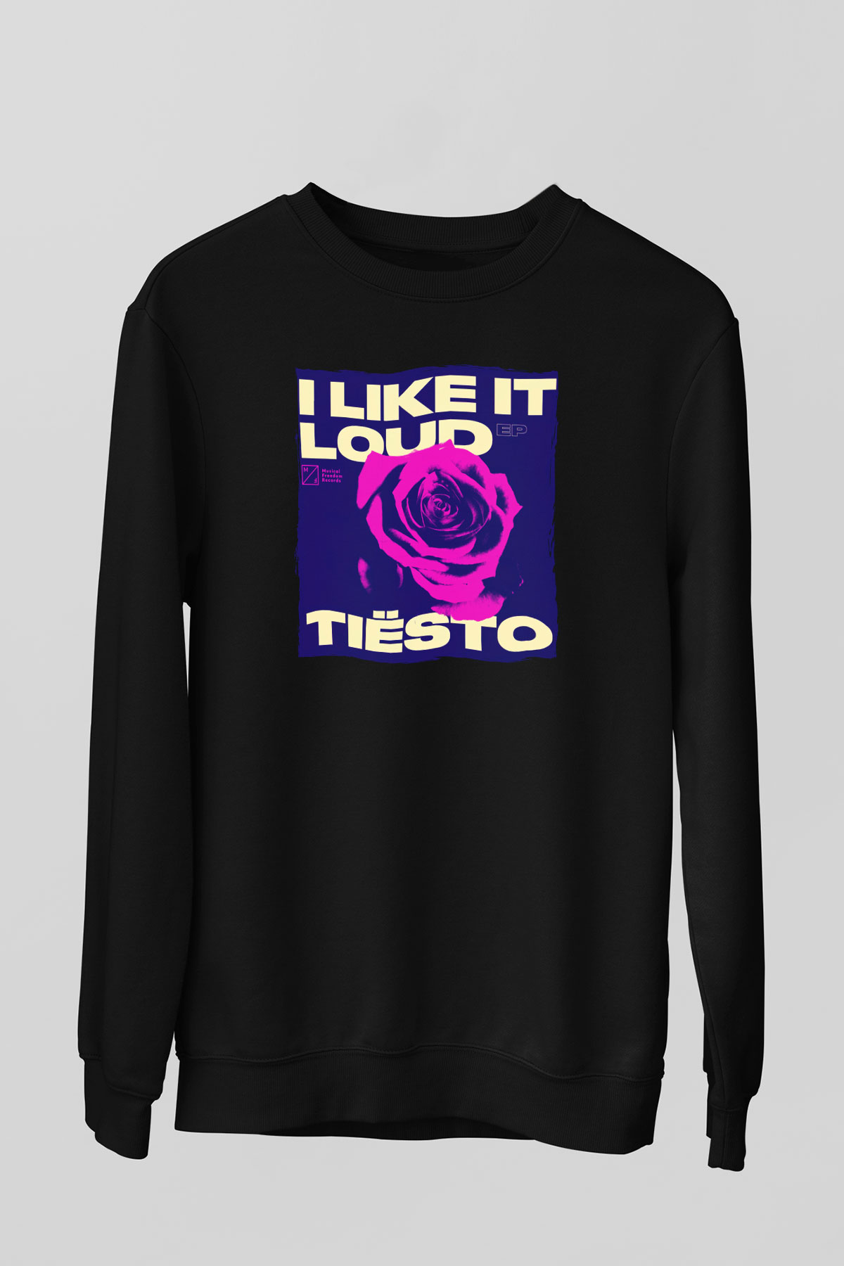 Tiesto Siyah Unisex Sweatshirt