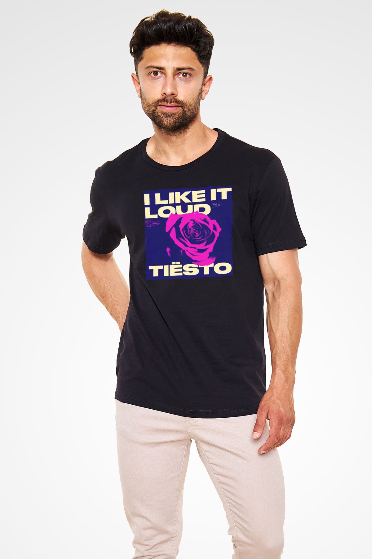 Tiesto Siyah Unisex Tişört T-Shirt - TişörtFabrikası
