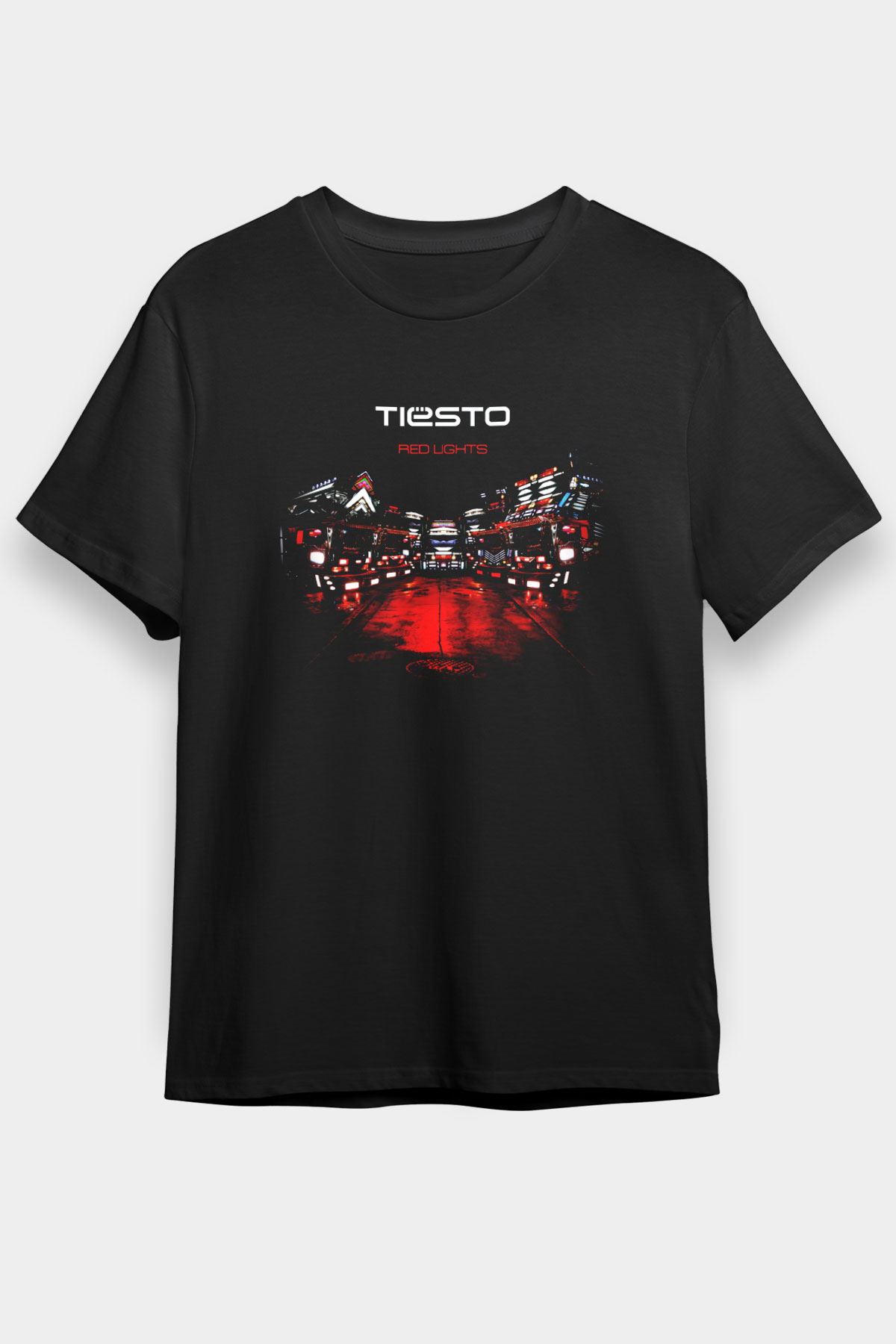 Tiesto Siyah Unisex Tişört T-Shirt - TişörtFabrikası