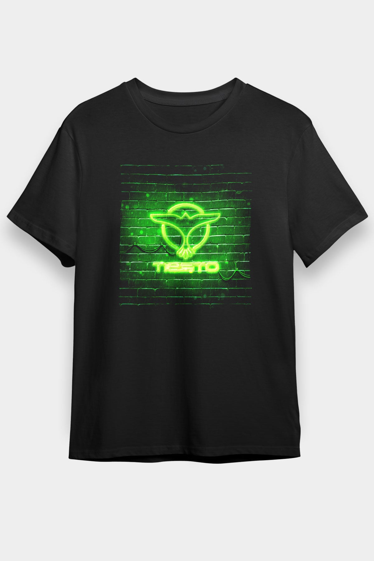 Tiesto Siyah Unisex Tişört T-Shirt - TişörtFabrikası