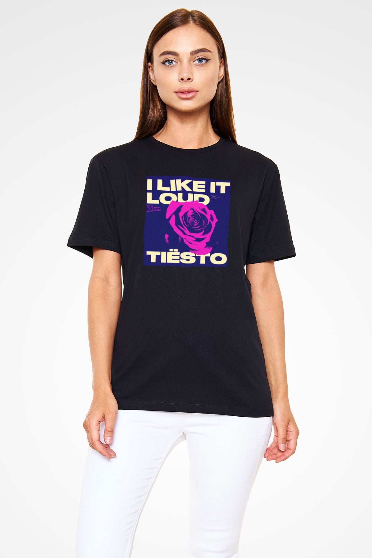 Tiesto Siyah Unisex Tişört T-Shirt - TişörtFabrikası