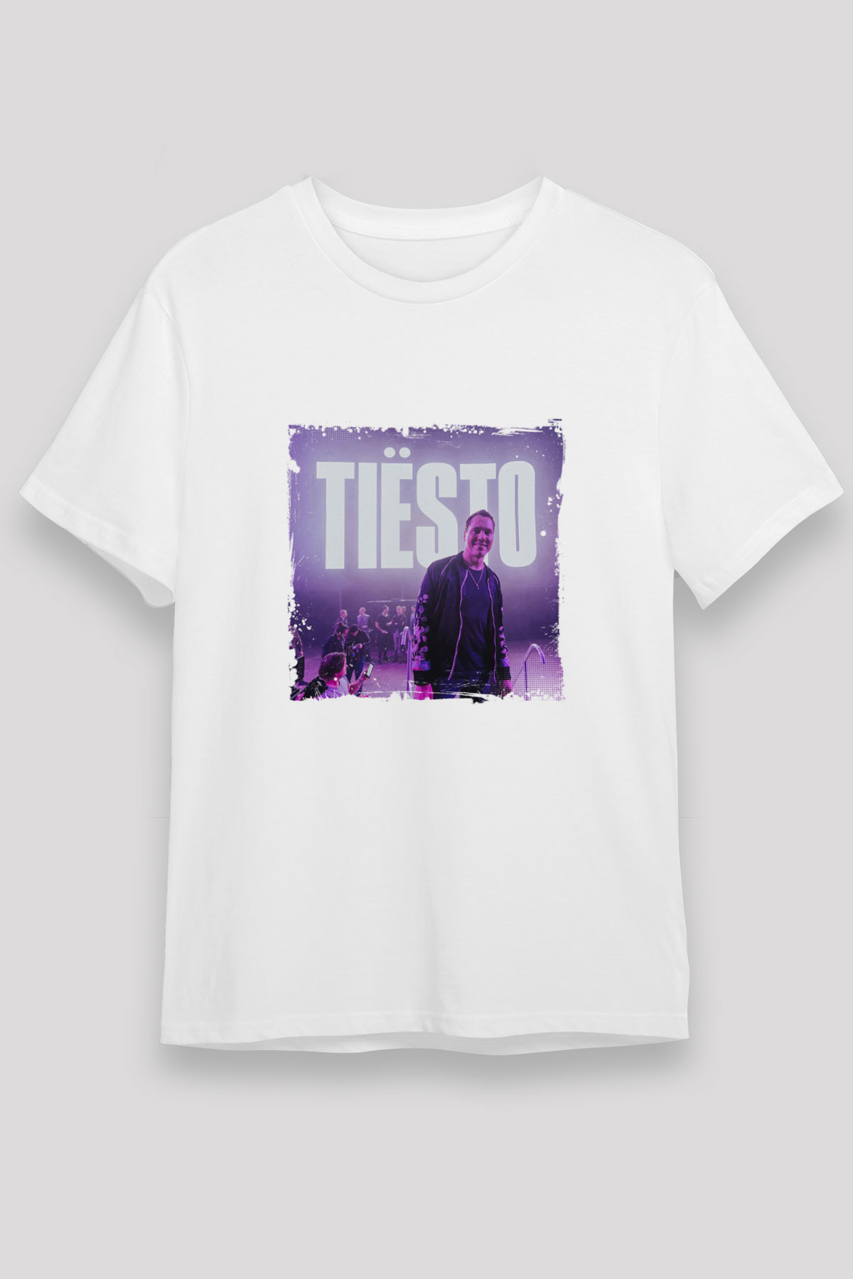 TiestoBaskılı Beyaz Tişört