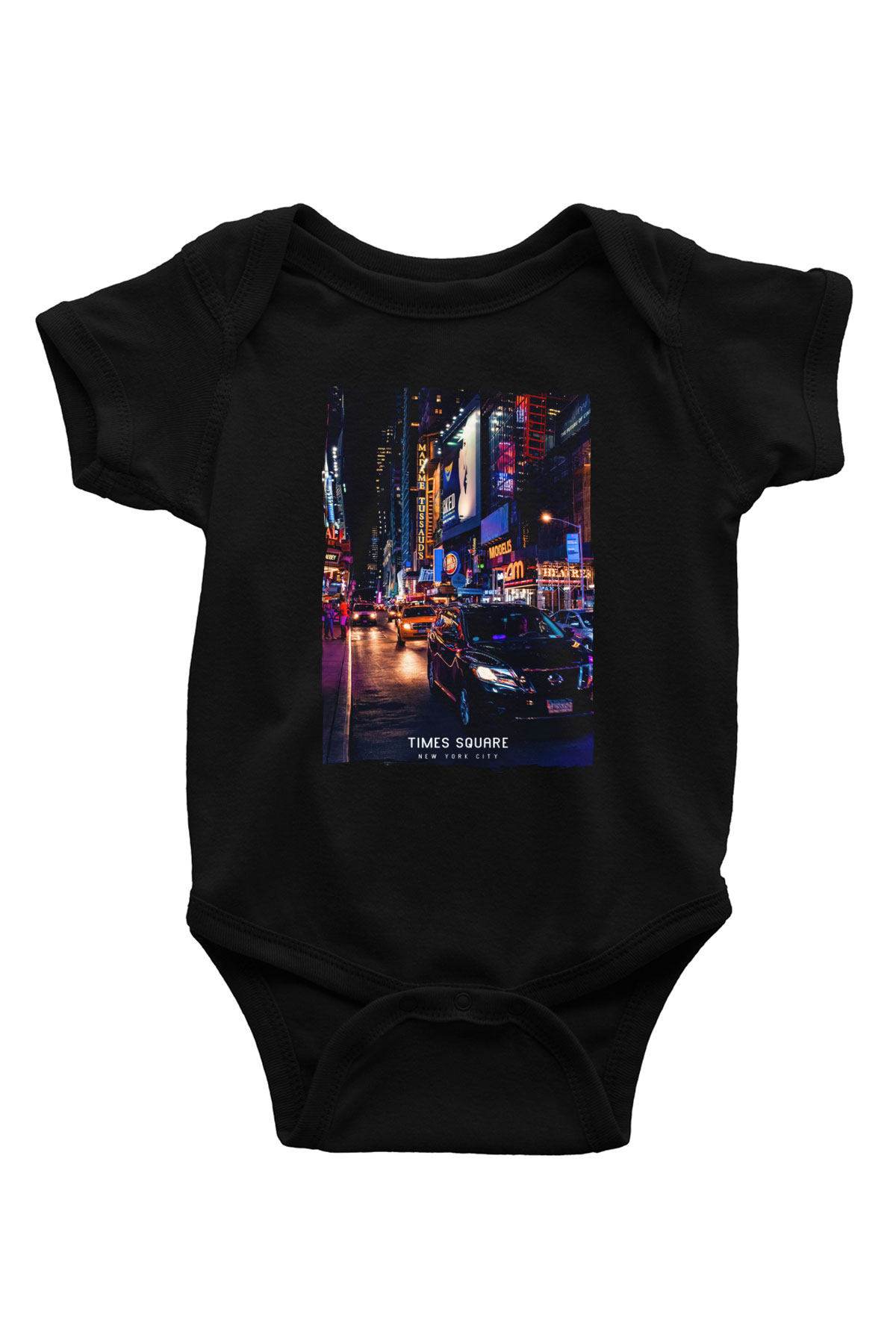 Times Square Siyah Bebek Body - Zıbın
