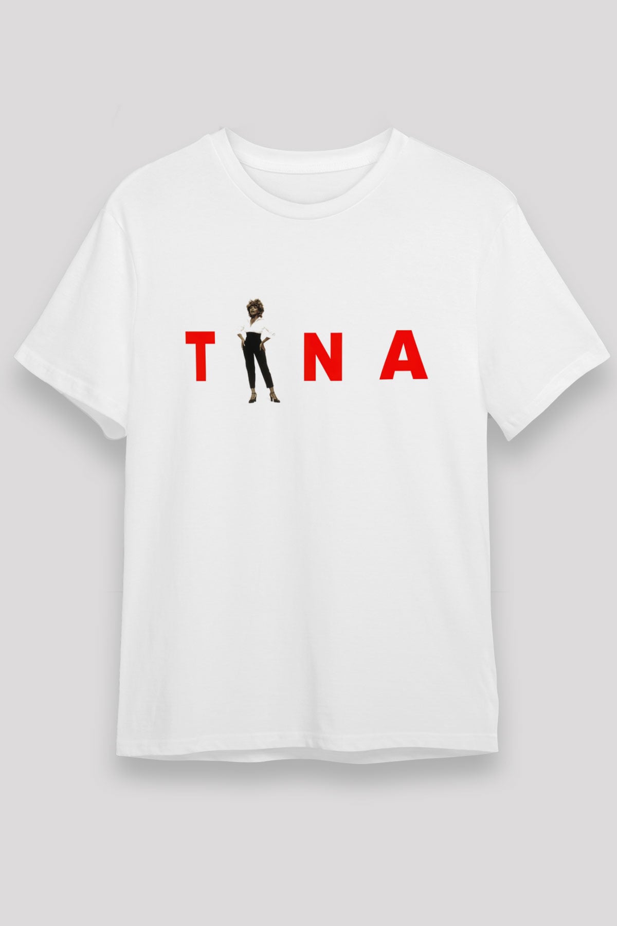 Tina Turner Beyaz Unisex Tişört T-Shirt - TişörtFabrikası