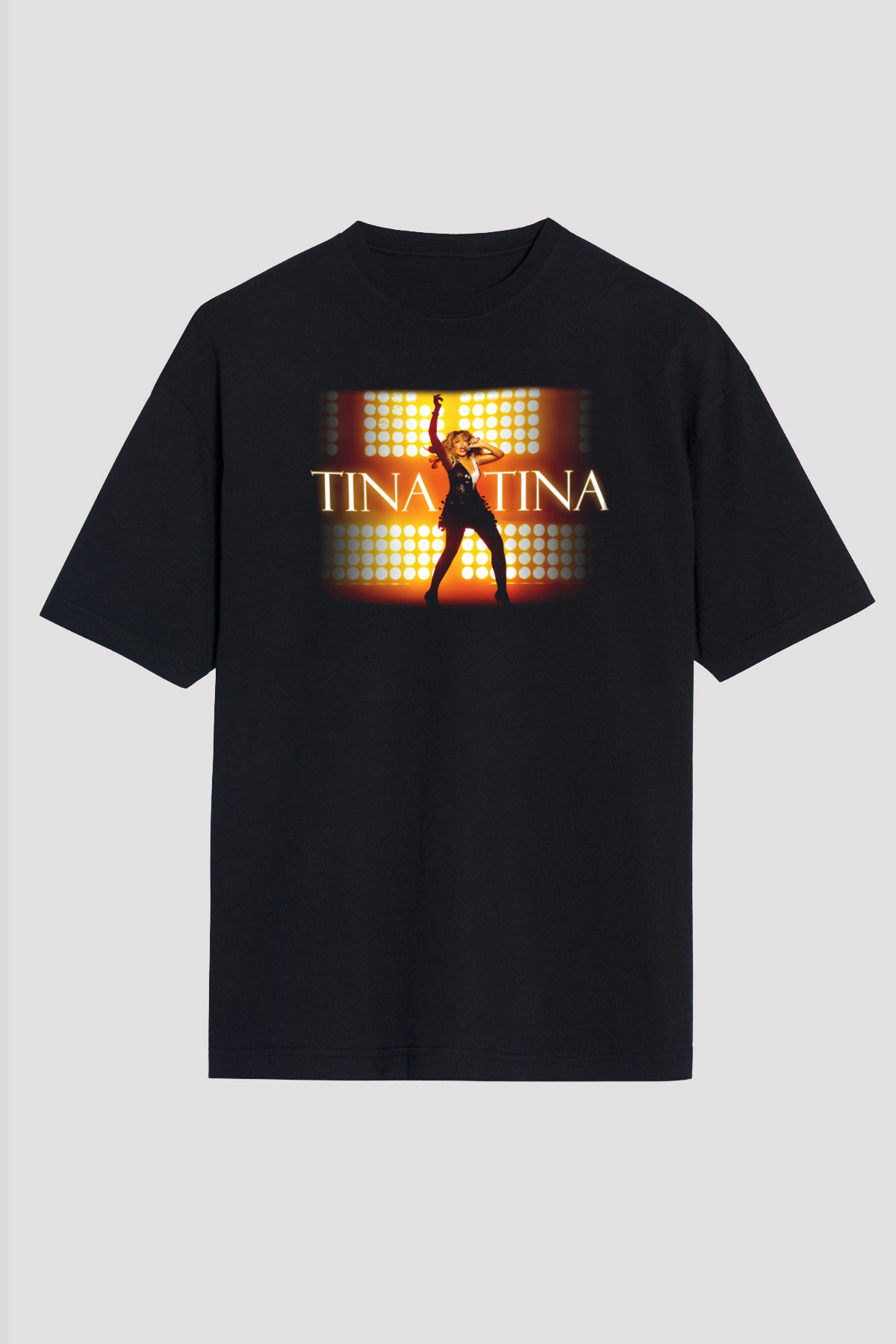 Tina Turner Siyah Unisex Oversize Tişört T-Shirt