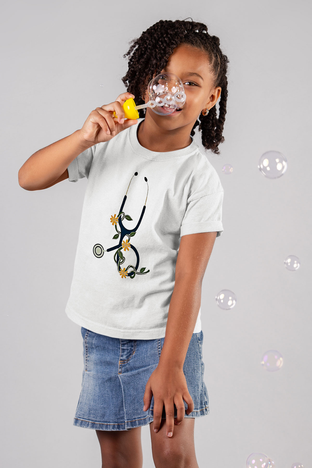 Tıp Bayramı Baskılı Beyaz Unisex Beyaz Çocuk Tişört - Tshirt