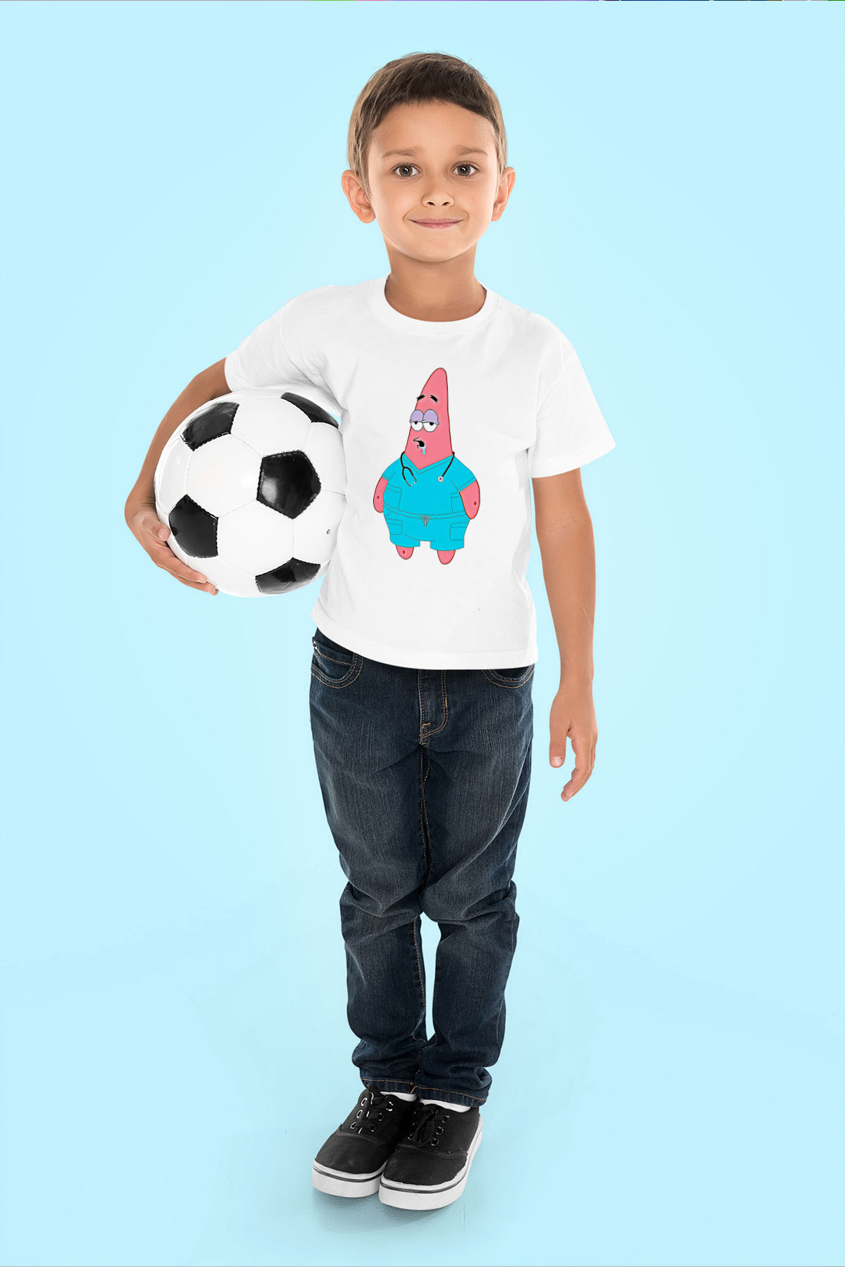 Tıp Bayramı Baskılı Beyaz Unisex Beyaz Çocuk Tişört - Tshirt