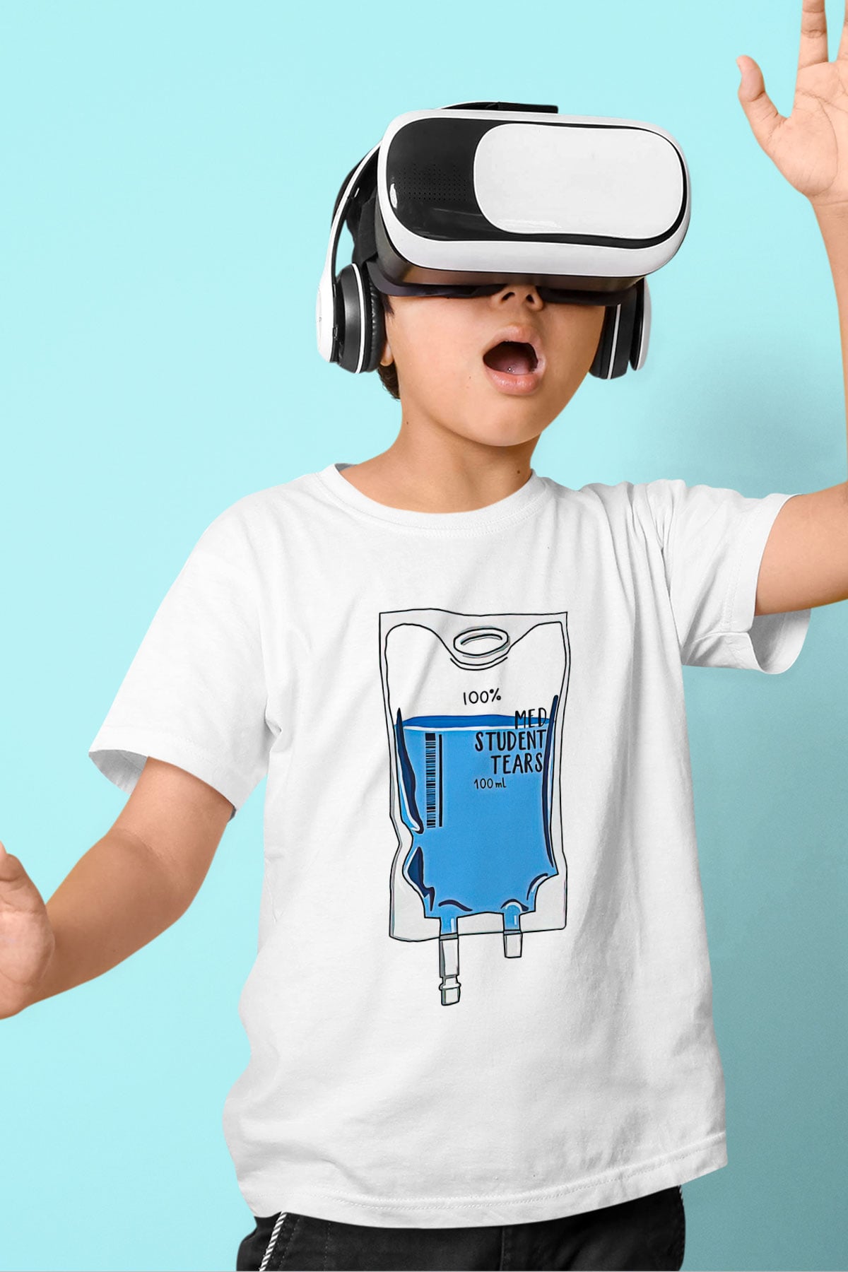 Tıp Bayramı Baskılı Beyaz Unisex Beyaz Çocuk Tişört - Tshirt