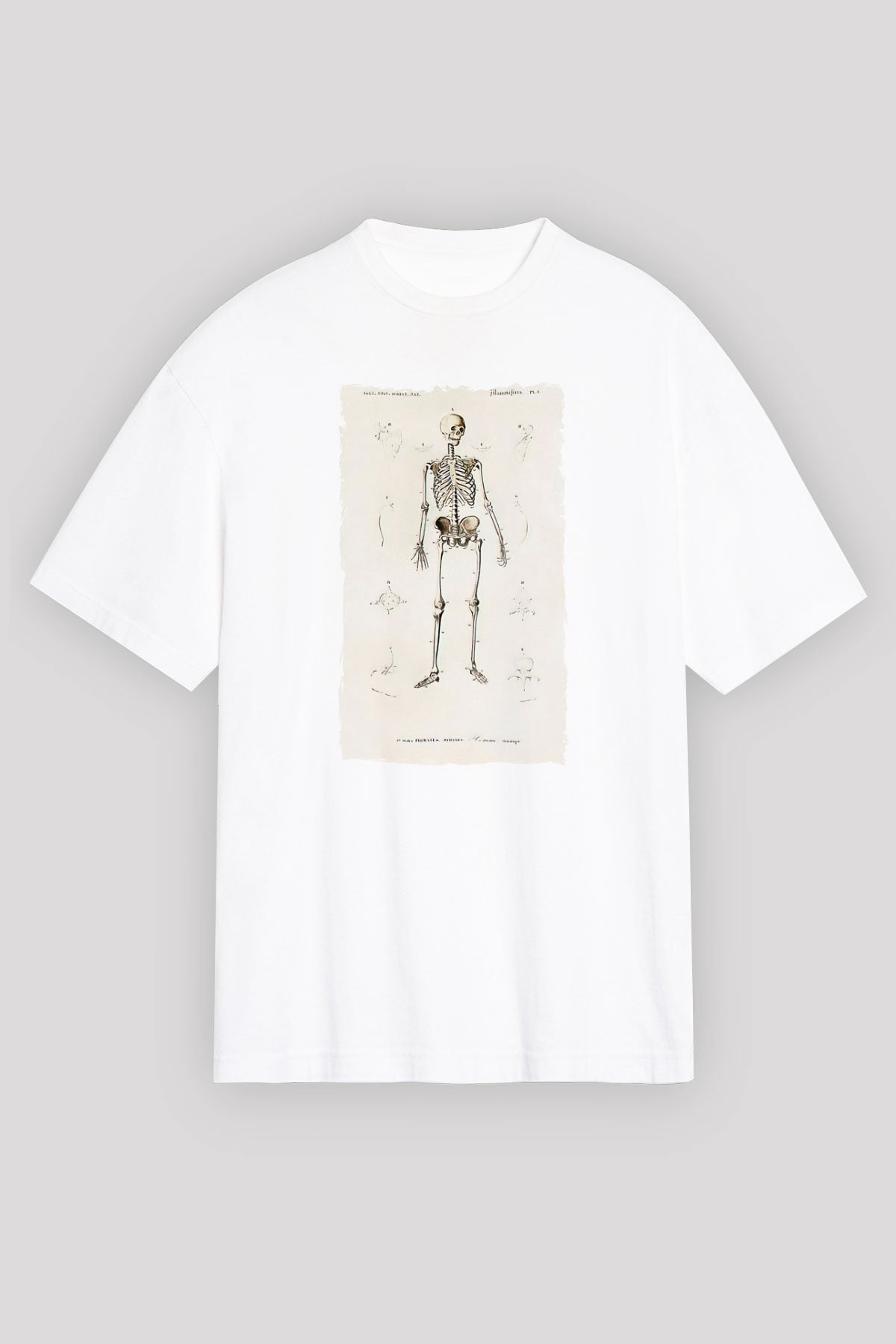 Tıp Bayramı Baskılı Beyaz Unisex Oversize Tişört - Tshirt