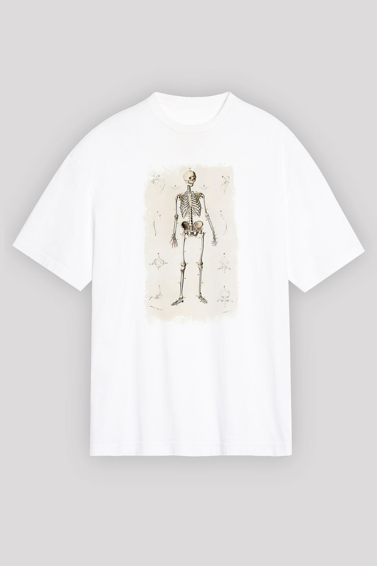 Tıp Bayramı Baskılı Beyaz Unisex Oversize Tişört - Tshirt