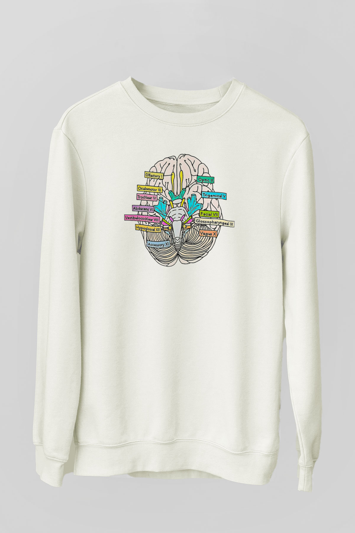 Tıp Bayramı Baskılı Beyaz Unisex Sweatshirt