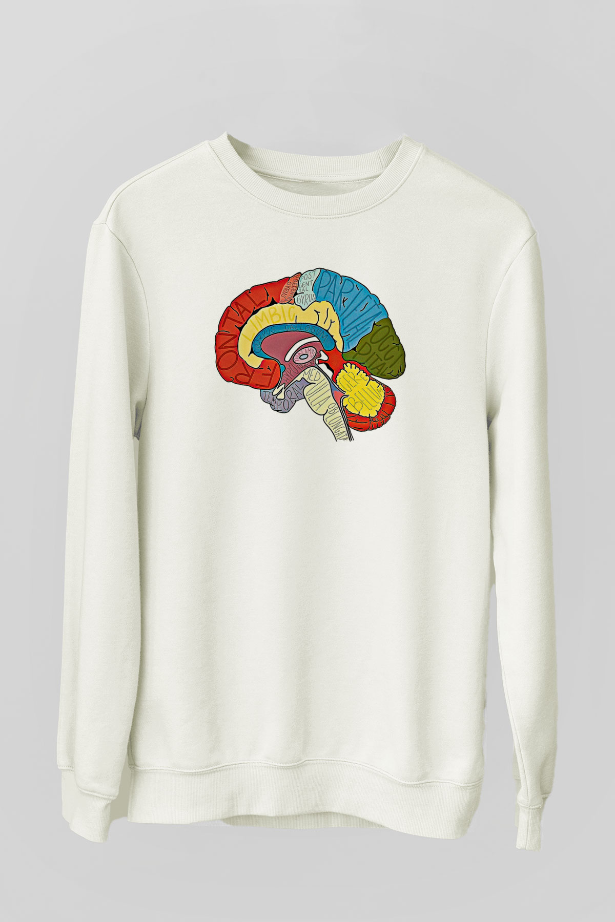 Tıp Bayramı Baskılı Beyaz Unisex Sweatshirt