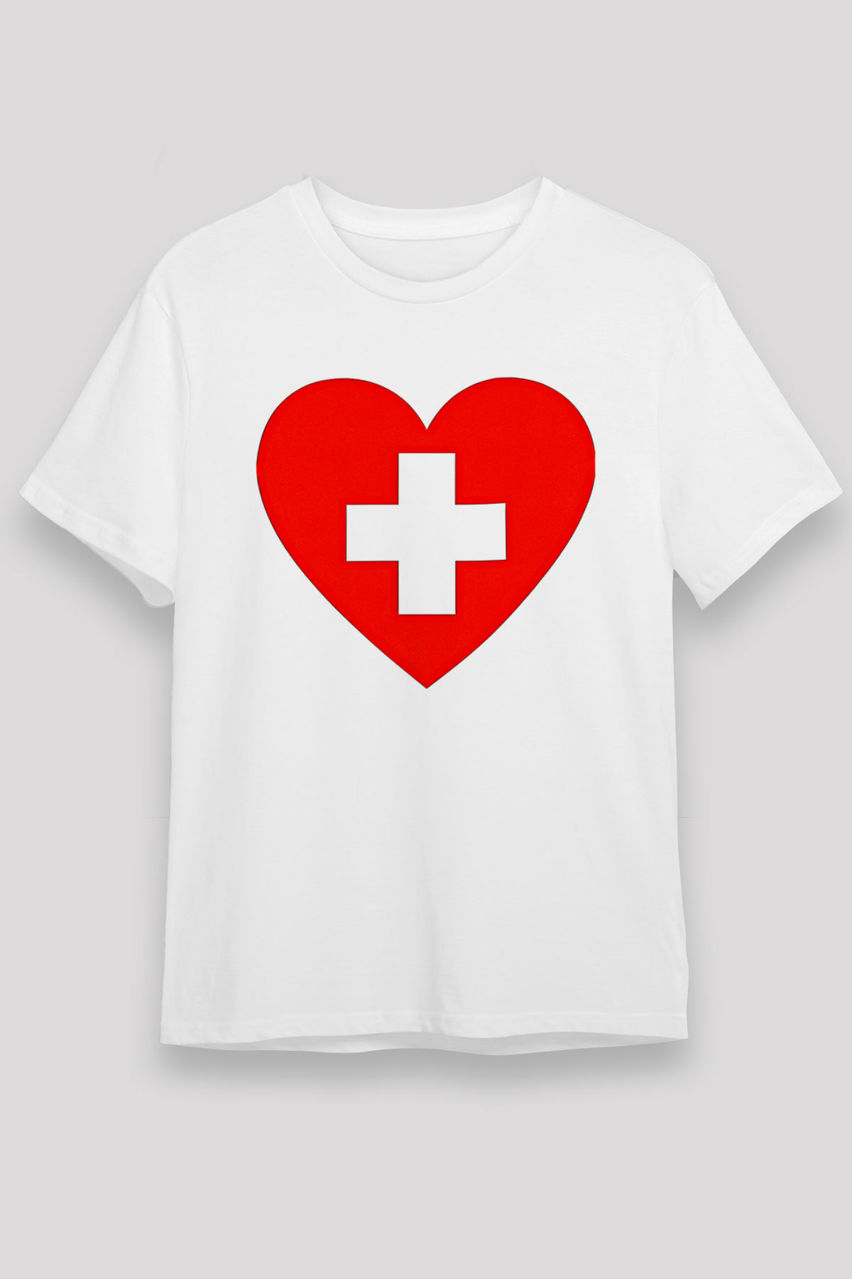 Tıp Bayramı Baskılı Unisex Beyaz Tişört - Tshirt