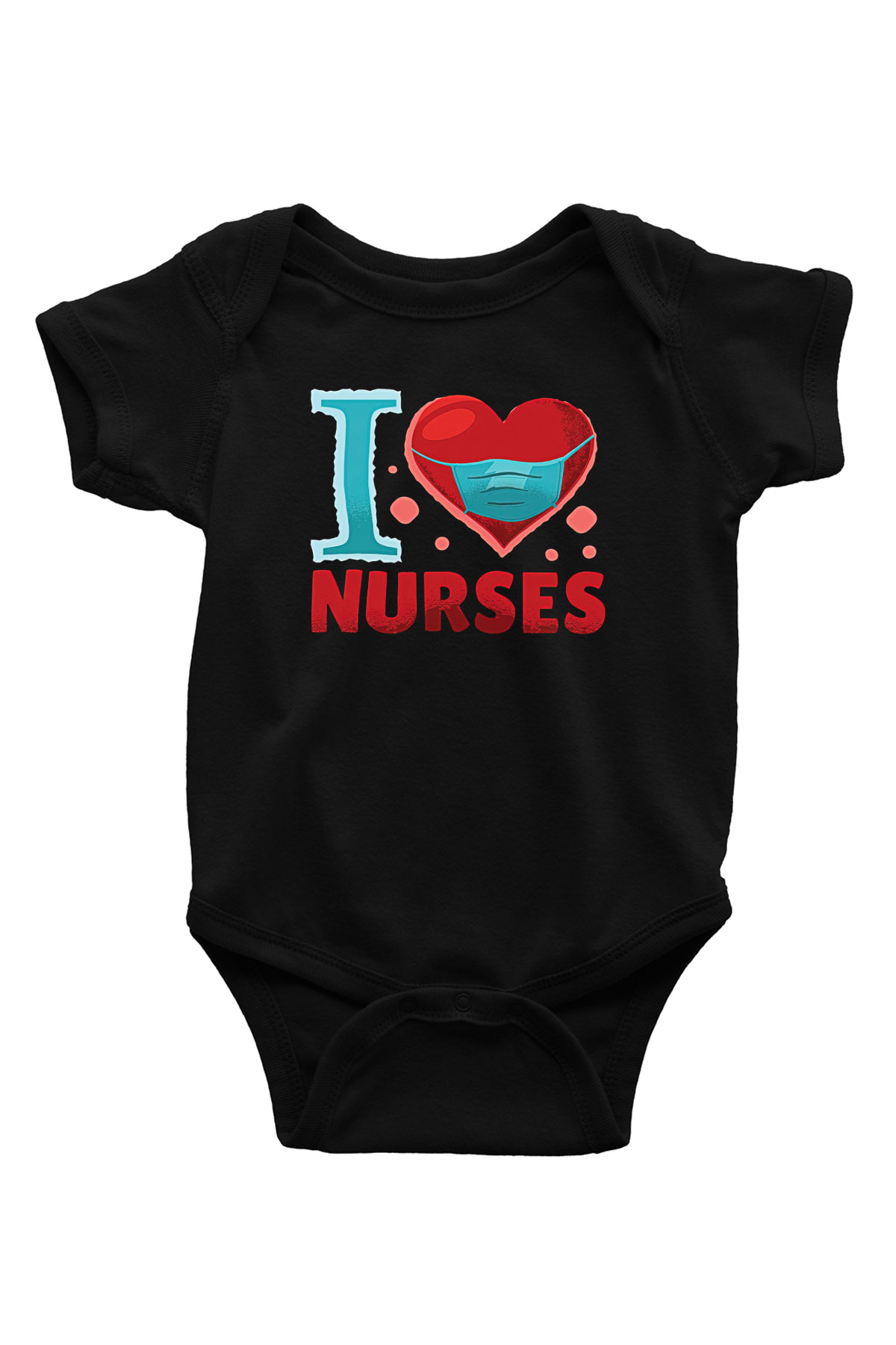 Tıp Bayramı Baskılı Unisex Siyah Bebek Body - Zıbın