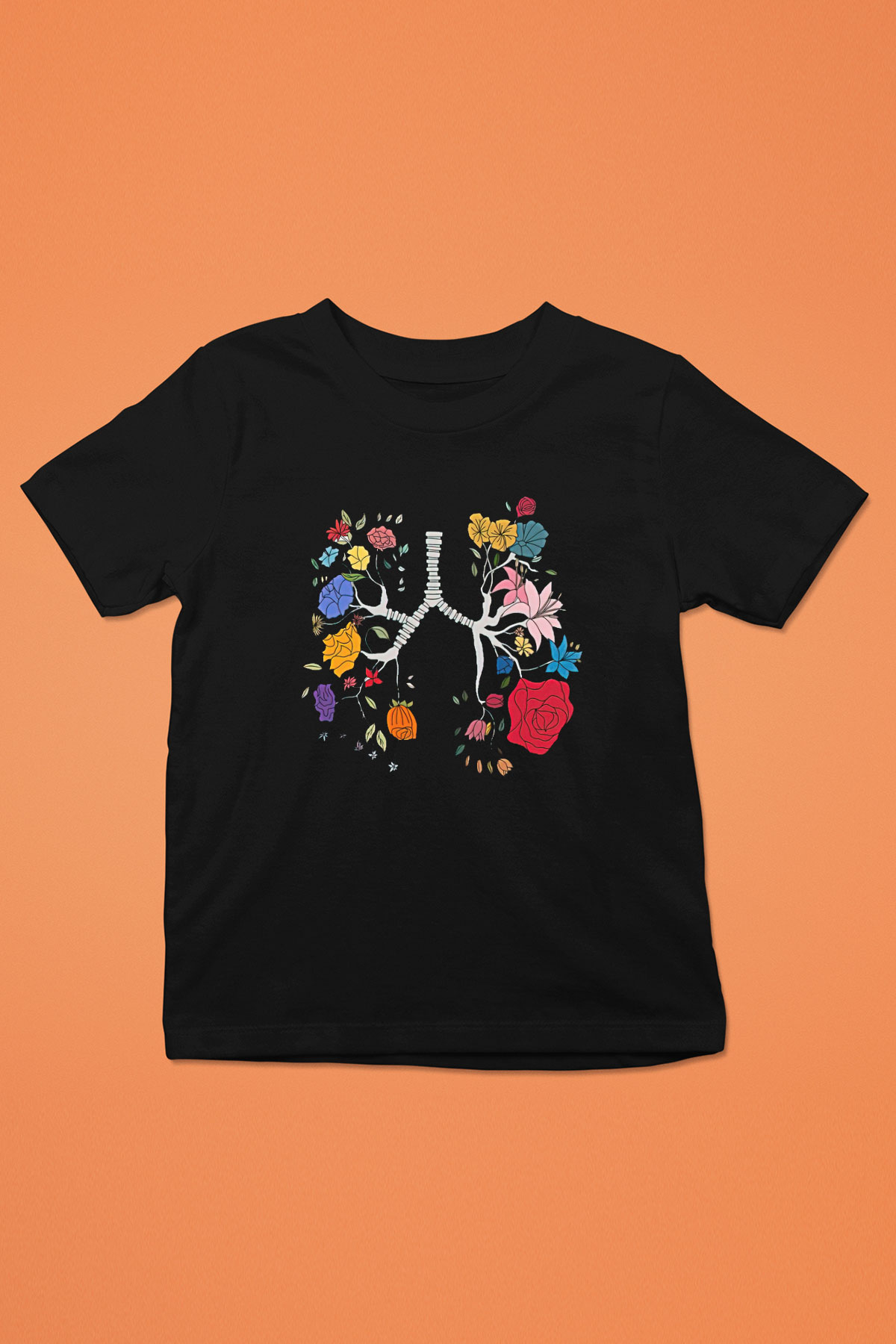 Tıp Bayramı Baskılı Unisex Siyah Çocuk Tişört - Tshirt