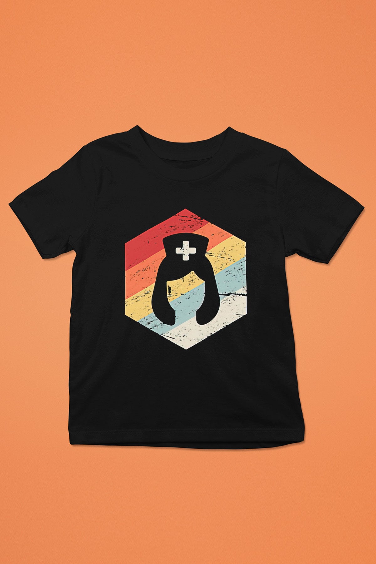 Tıp Bayramı Baskılı Unisex Siyah Çocuk Tişört - Tshirt