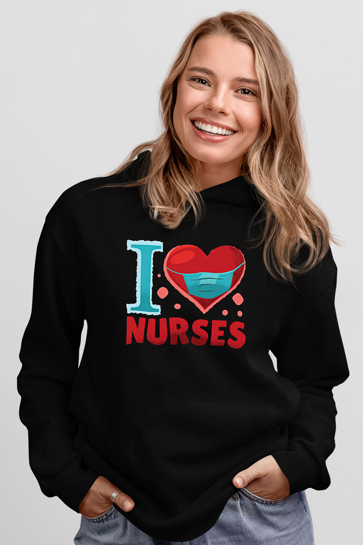 Tıp Bayramı Baskılı Unisex Siyah Hoodie