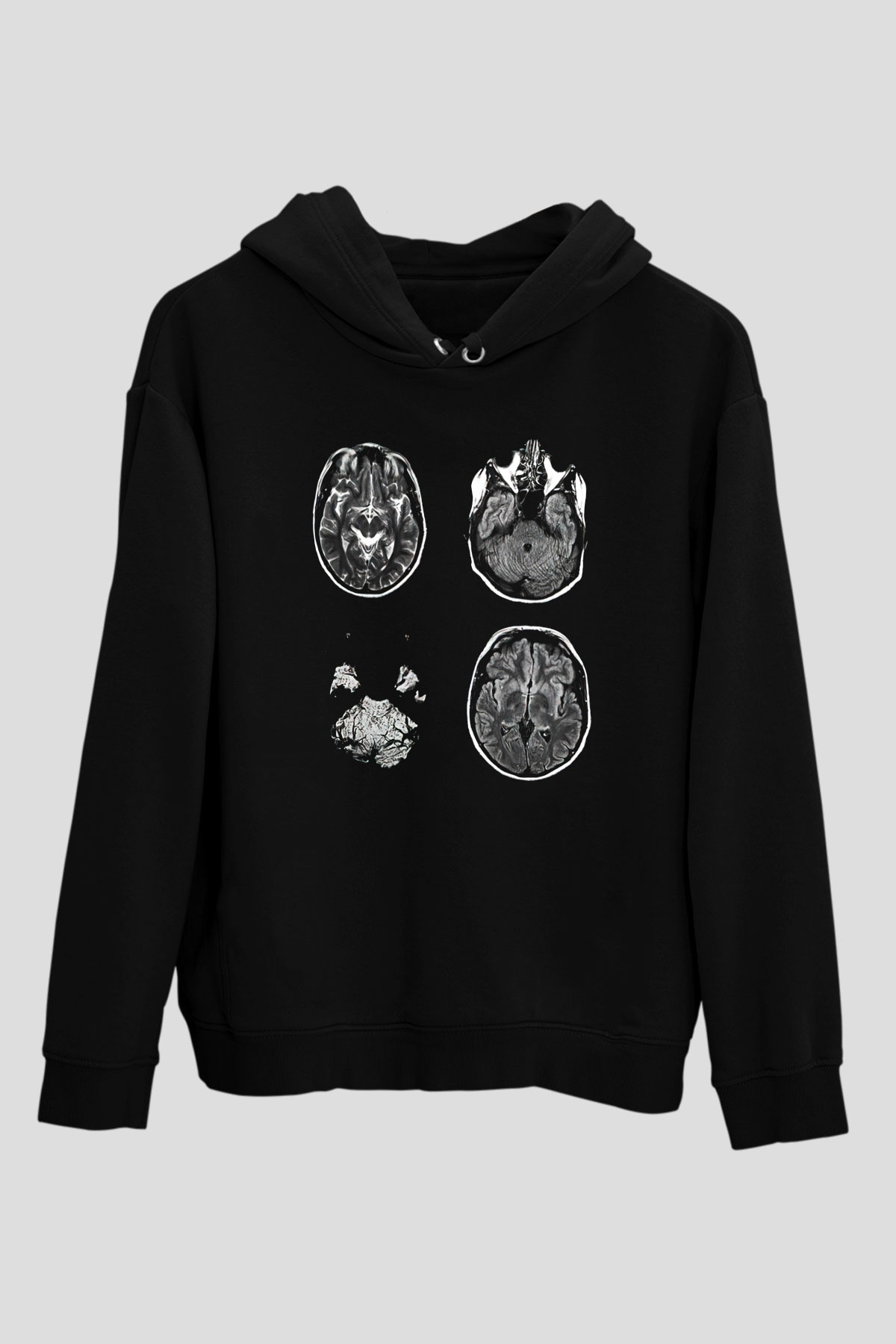 Tıp Bayramı Baskılı Unisex Siyah Hoodie