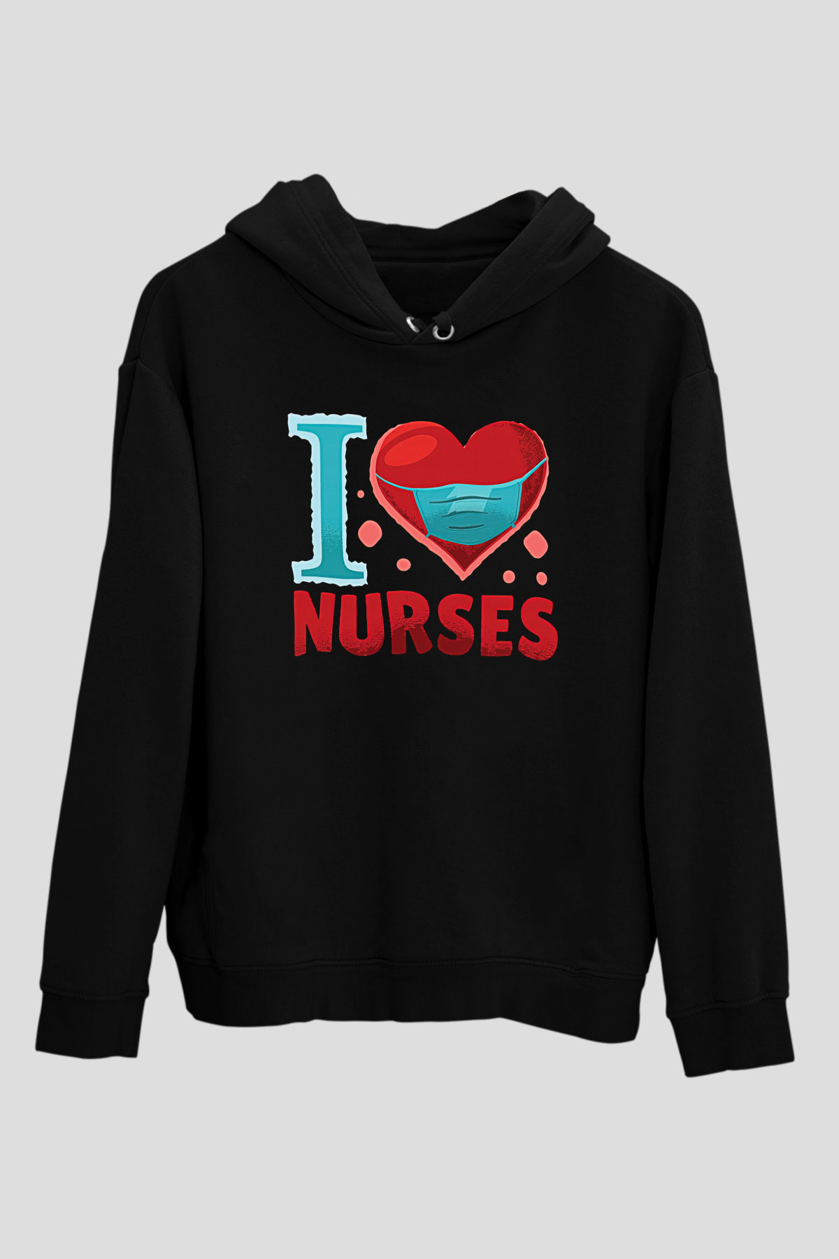 Tıp Bayramı Baskılı Unisex Siyah Hoodie