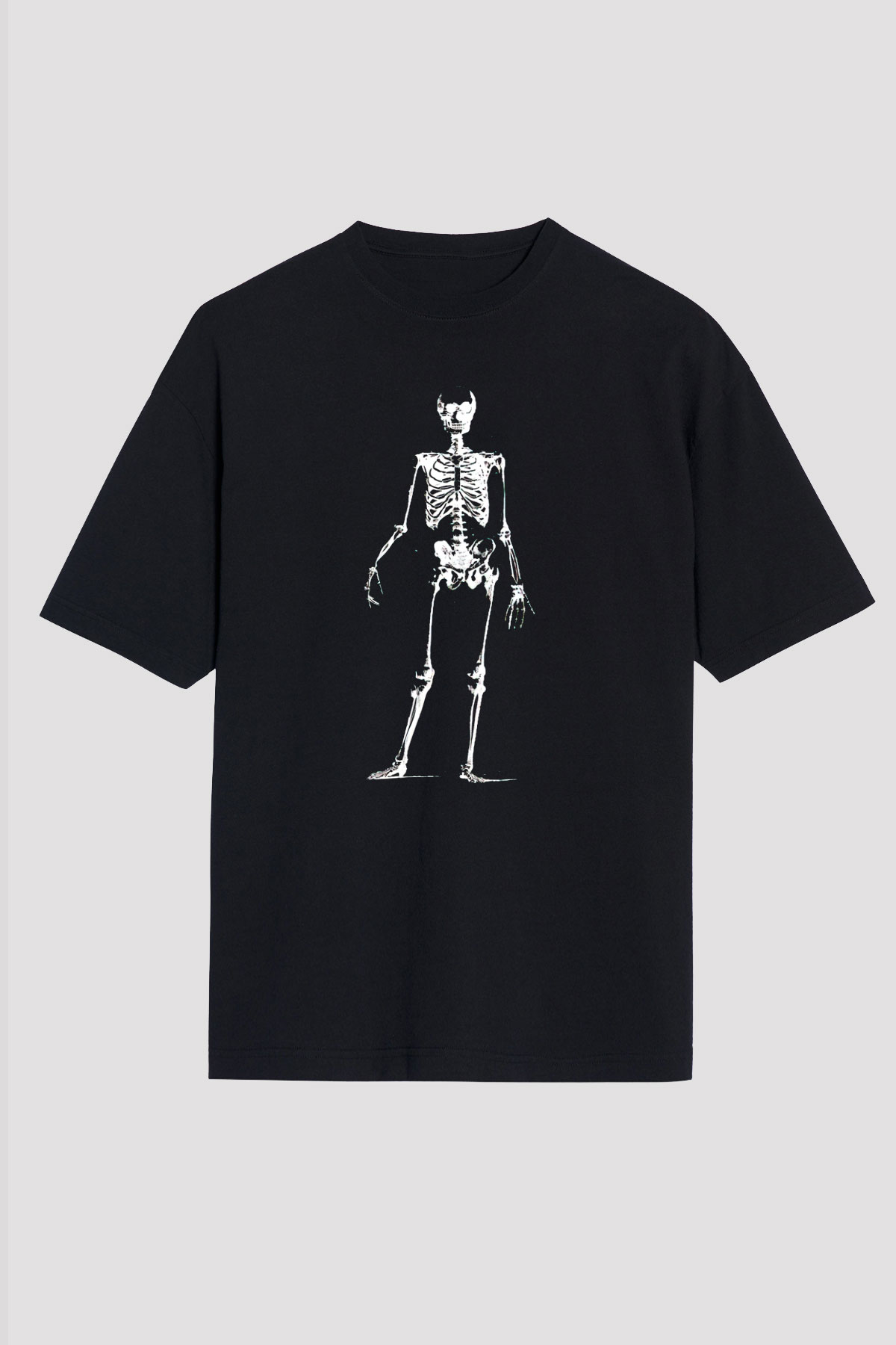 Tıp Bayramı Baskılı Unisex Siyah Oversize Tişört - Tshirt