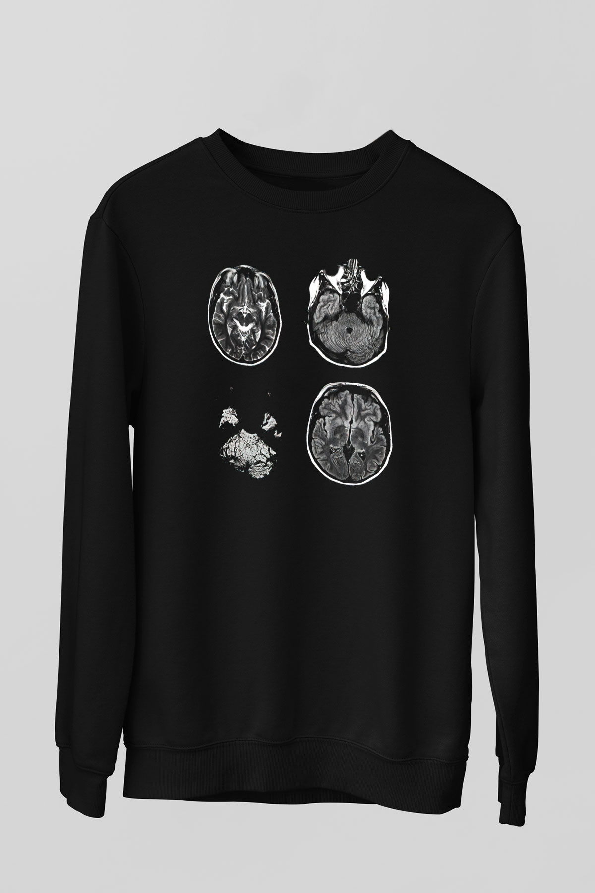Tıp Bayramı Baskılı Unisex Siyah Sweatshirt