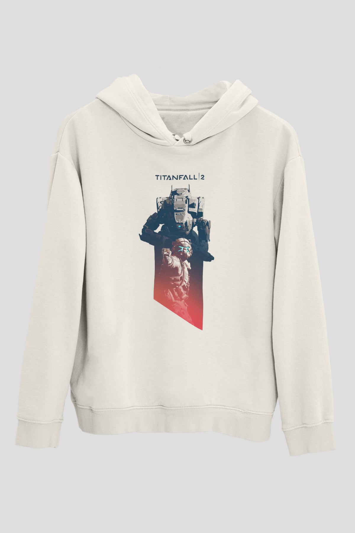 Titanfall Beyaz Unisex Hoodie