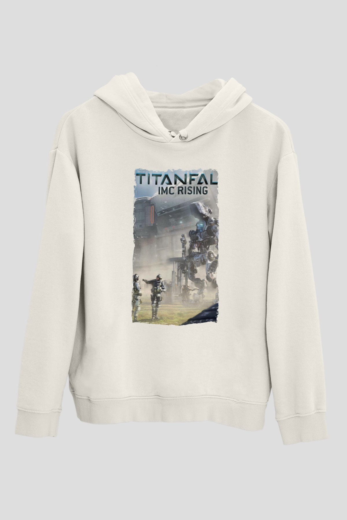 Titanfall Beyaz Unisex Hoodie