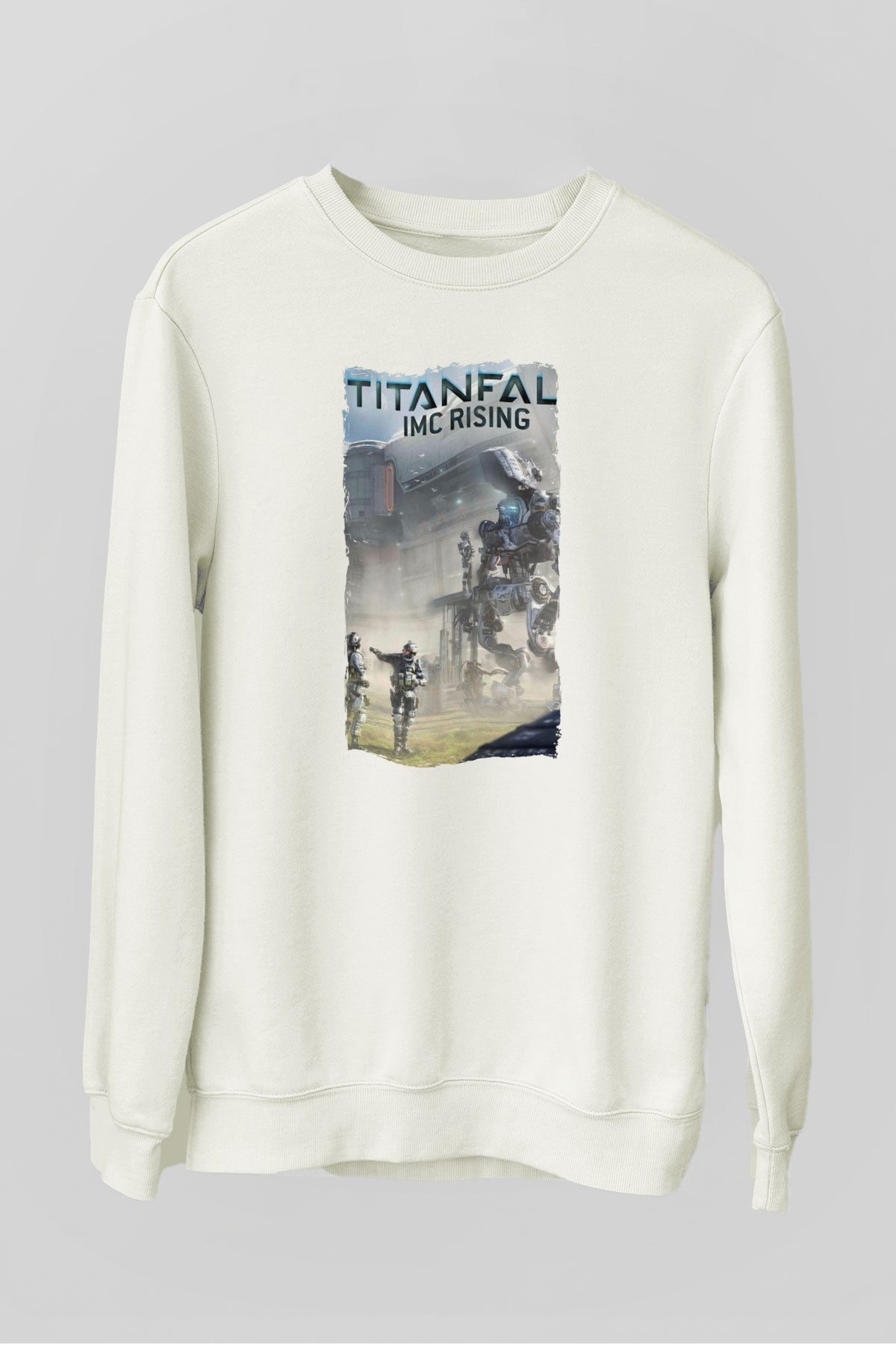 Titanfall Beyaz Unisex Sweatshirt