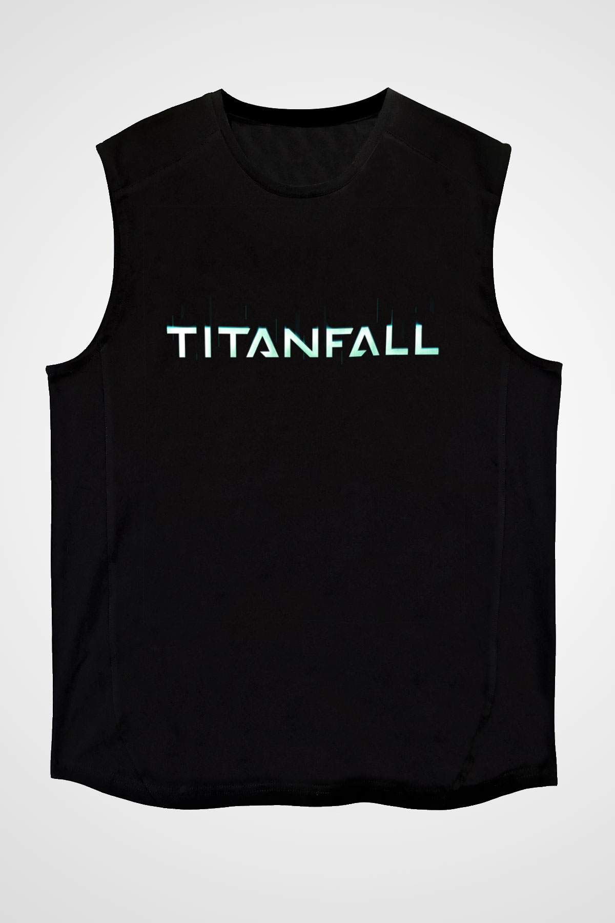 Titanfall Siyah Unisex Kolsuz Tişört