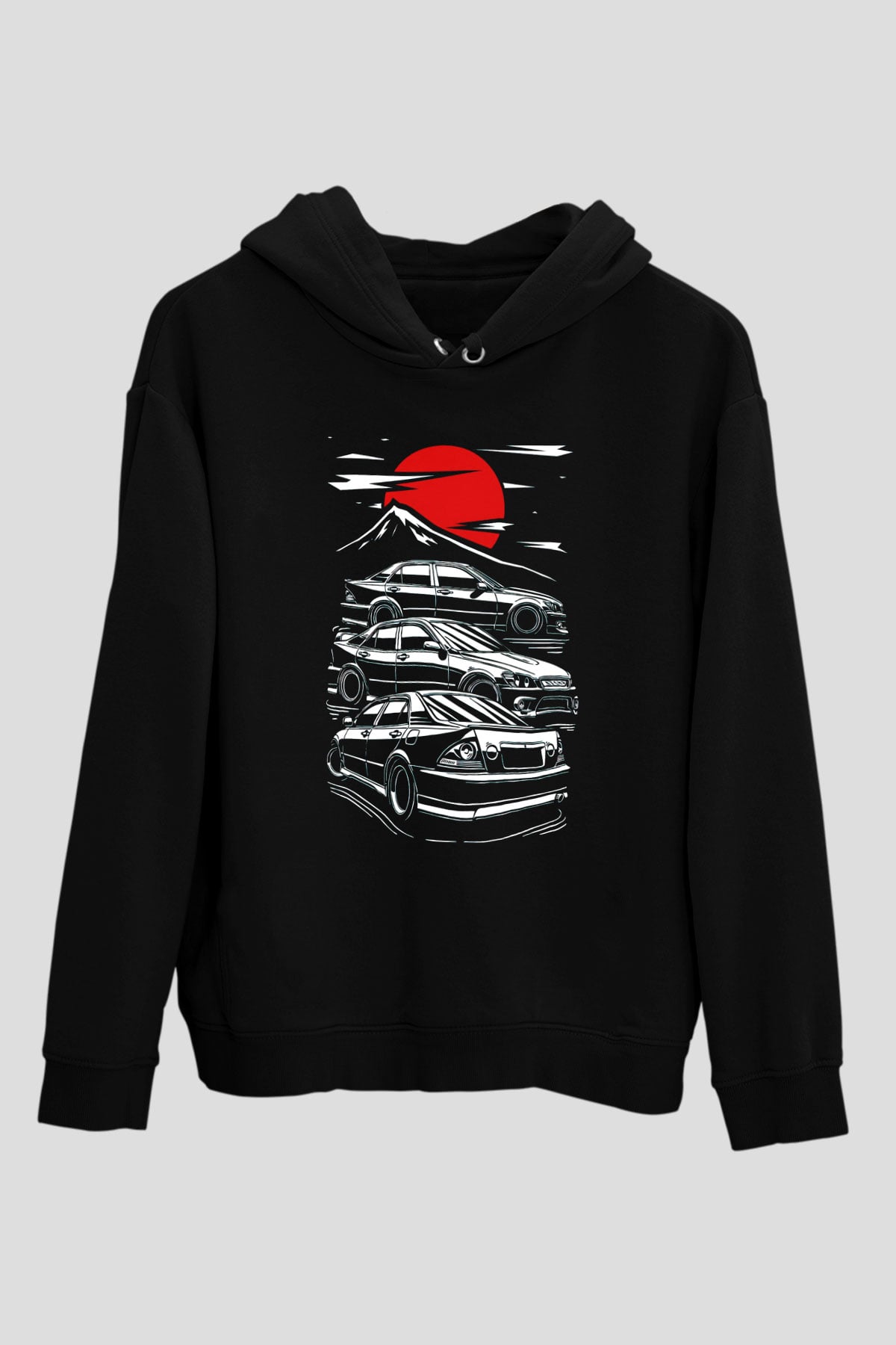 Tokyo YarışıSiyah  Unisex Hoodie
