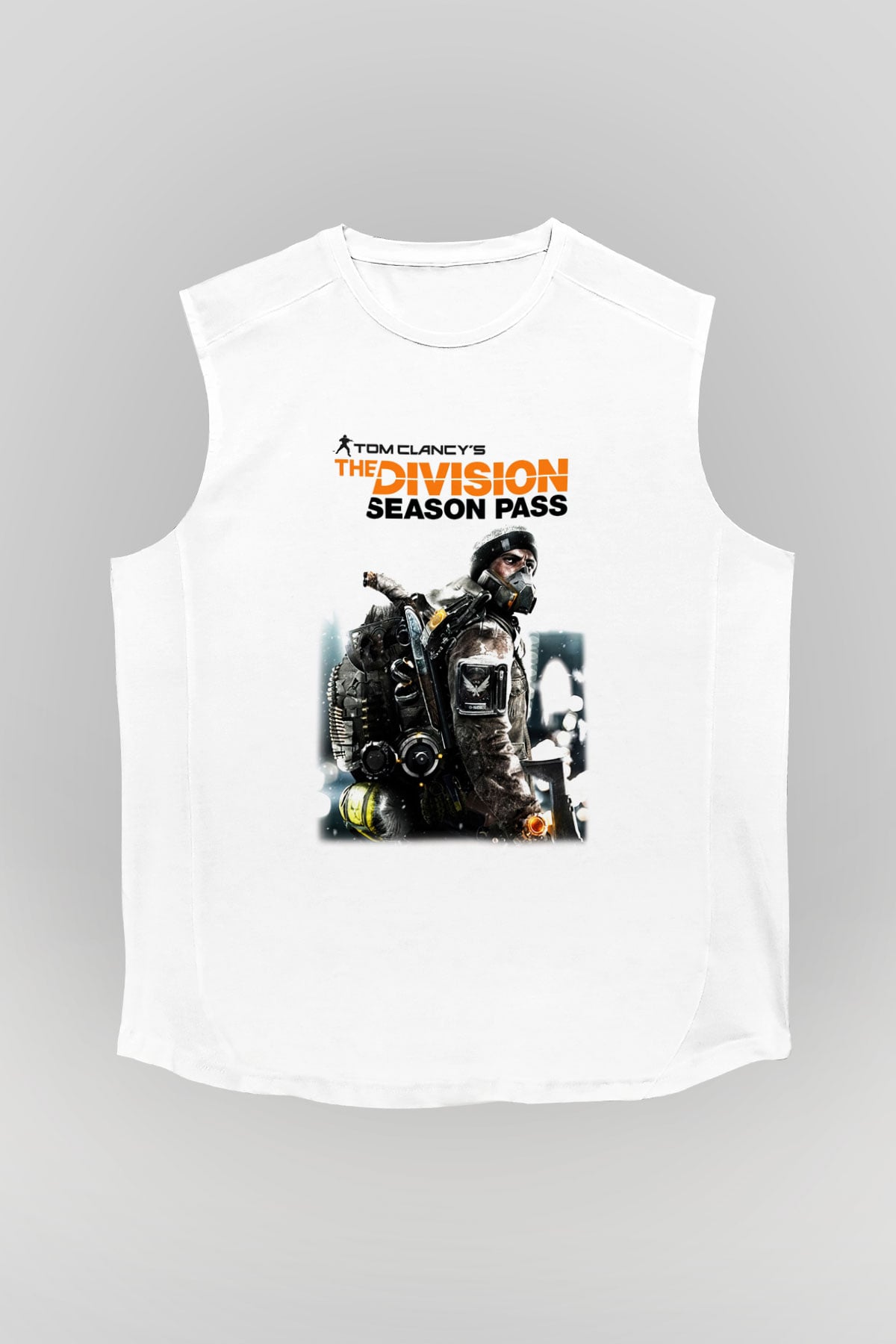 Tom Clancy Beyaz Unisex Kolsuz Tişört