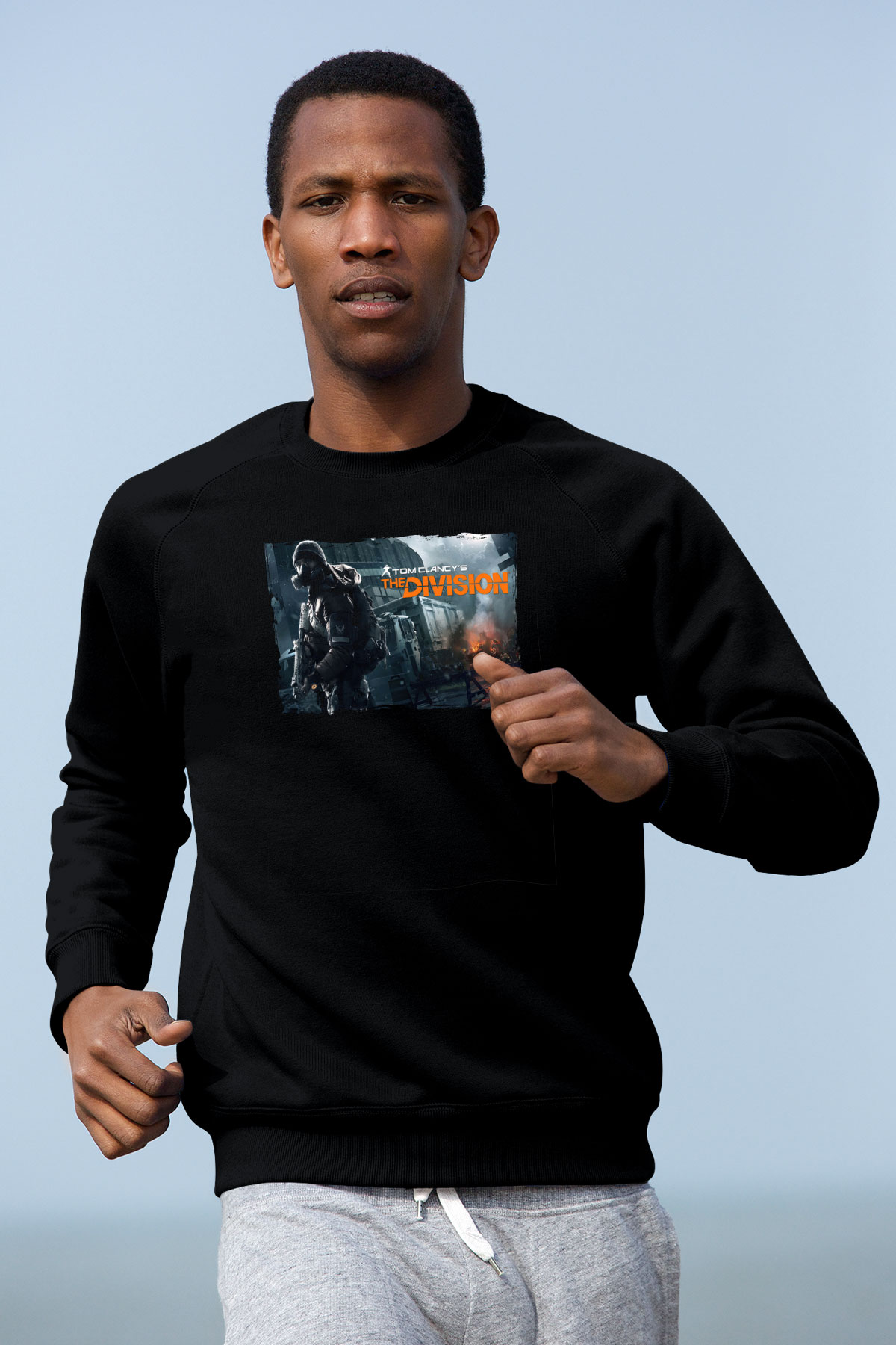 Tom Clancy Siyah Unisex Sweatshirt