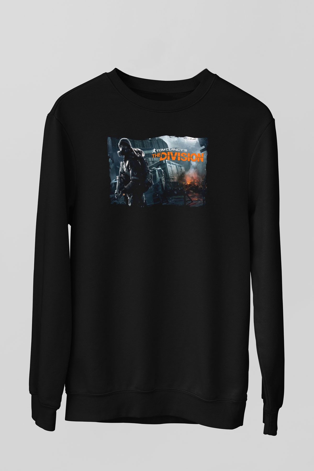 Tom Clancy Siyah Unisex Sweatshirt