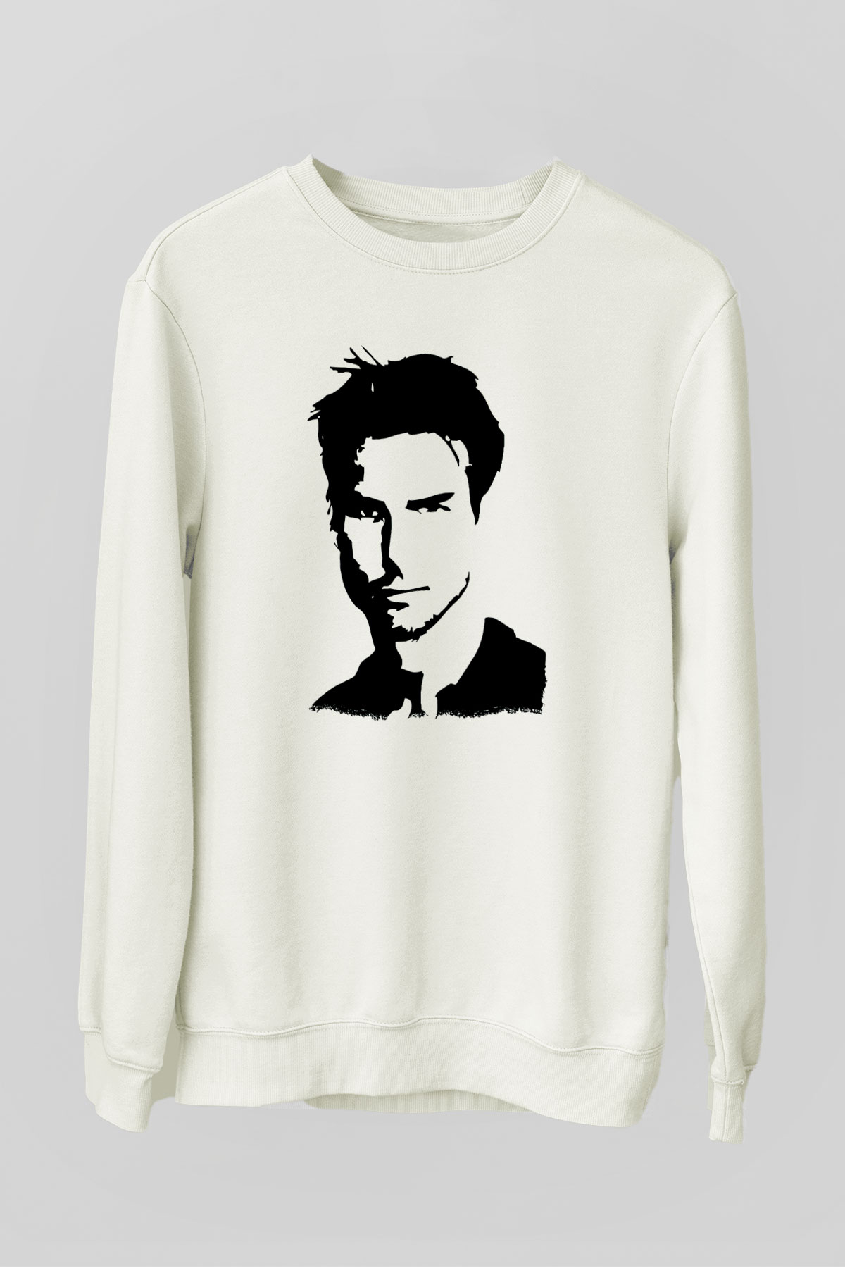 Tom Cruise Beyaz Unisex Sweatshirt