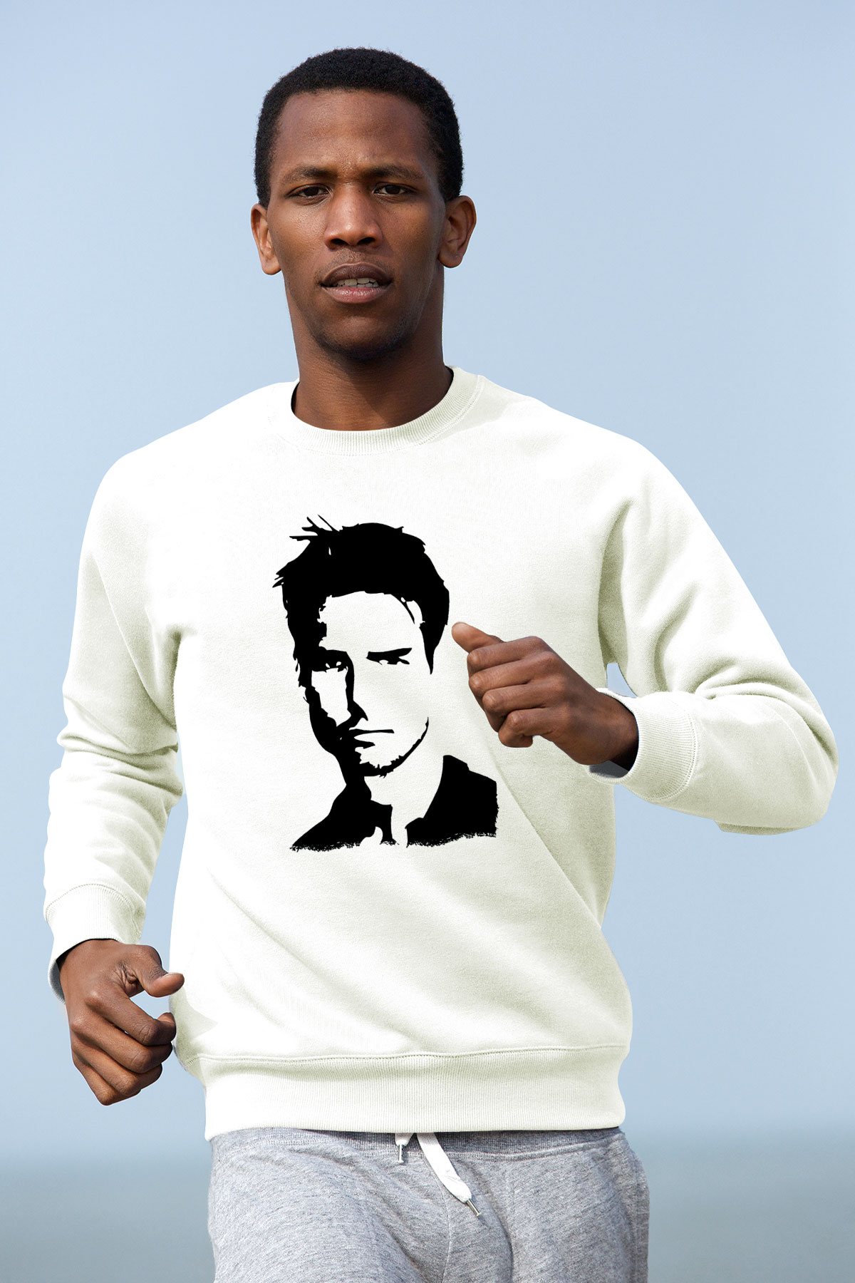 Tom Cruise Beyaz Unisex Sweatshirt