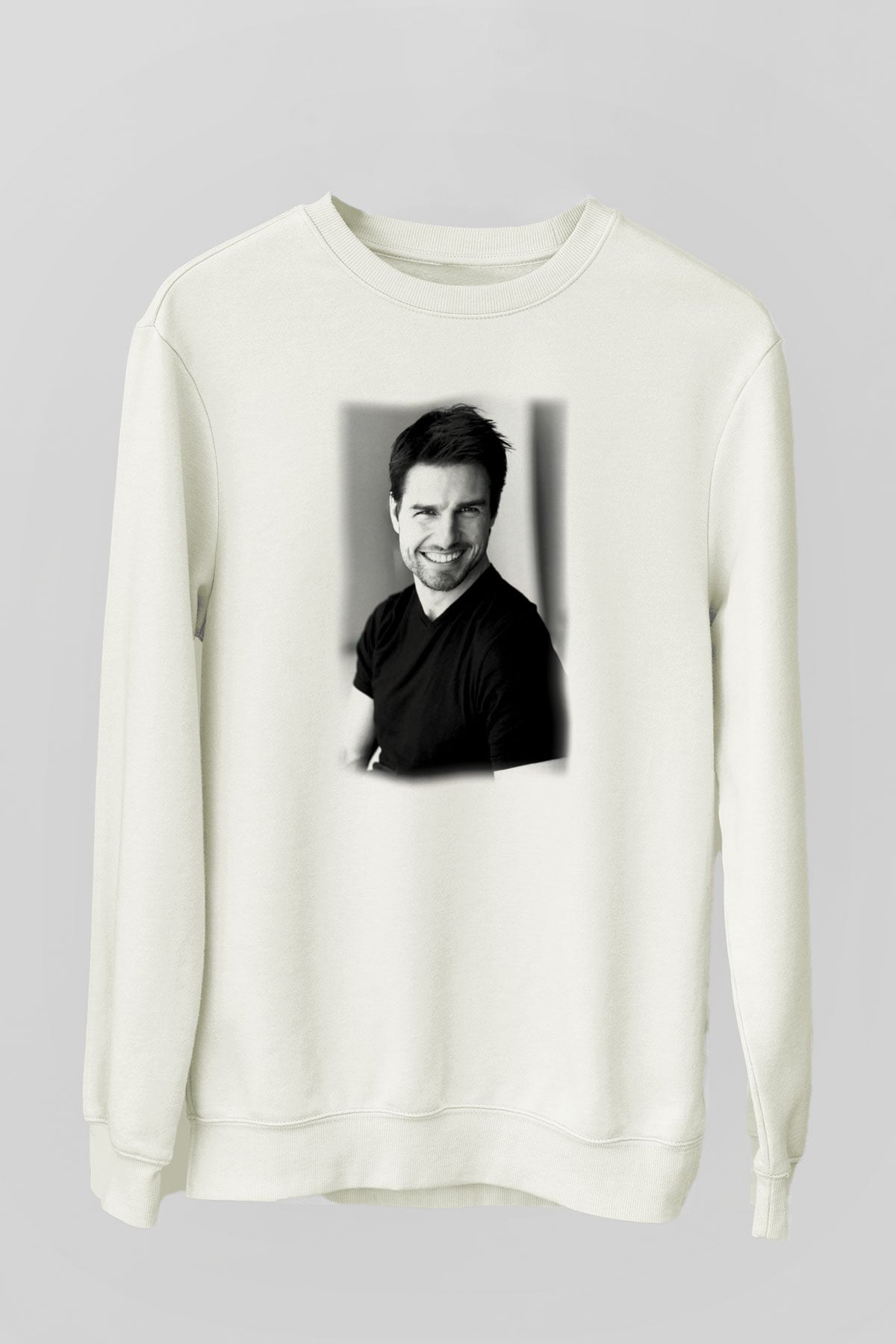 Tom Cruise Beyaz Unisex Sweatshirt