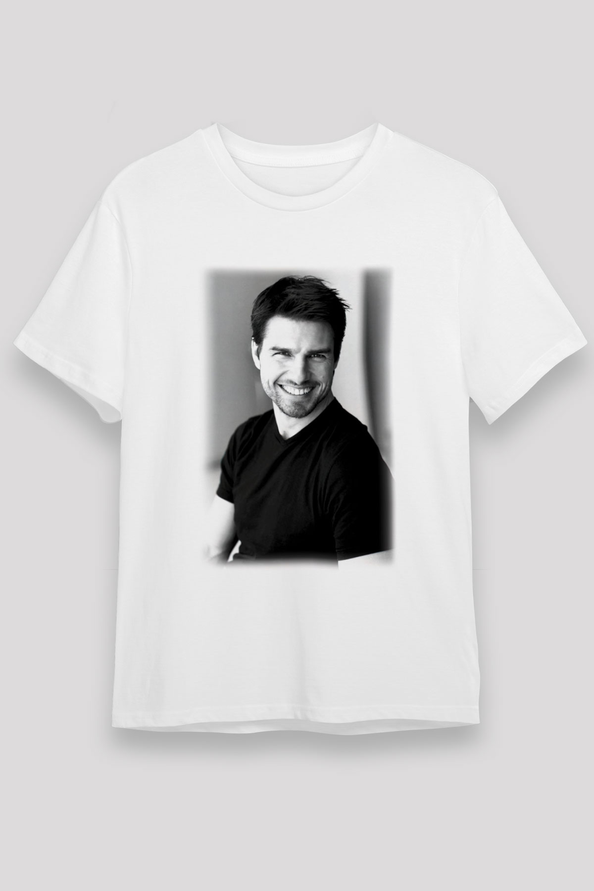 Tom Cruise Beyaz Unisex Tişört T-Shirt - TişörtFabrikası