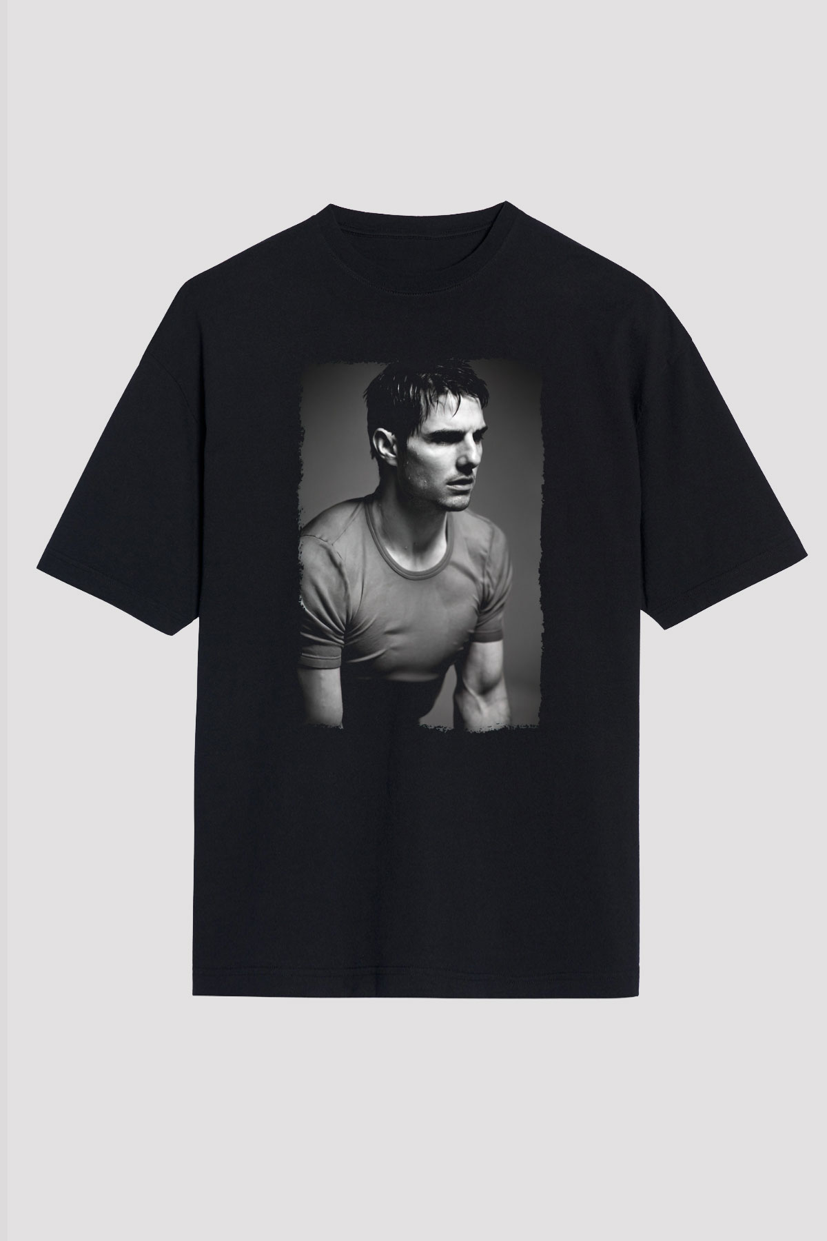 Tom Cruise Siyah Oversize Tişört Oversize T-shirt - TişörtFabrikası